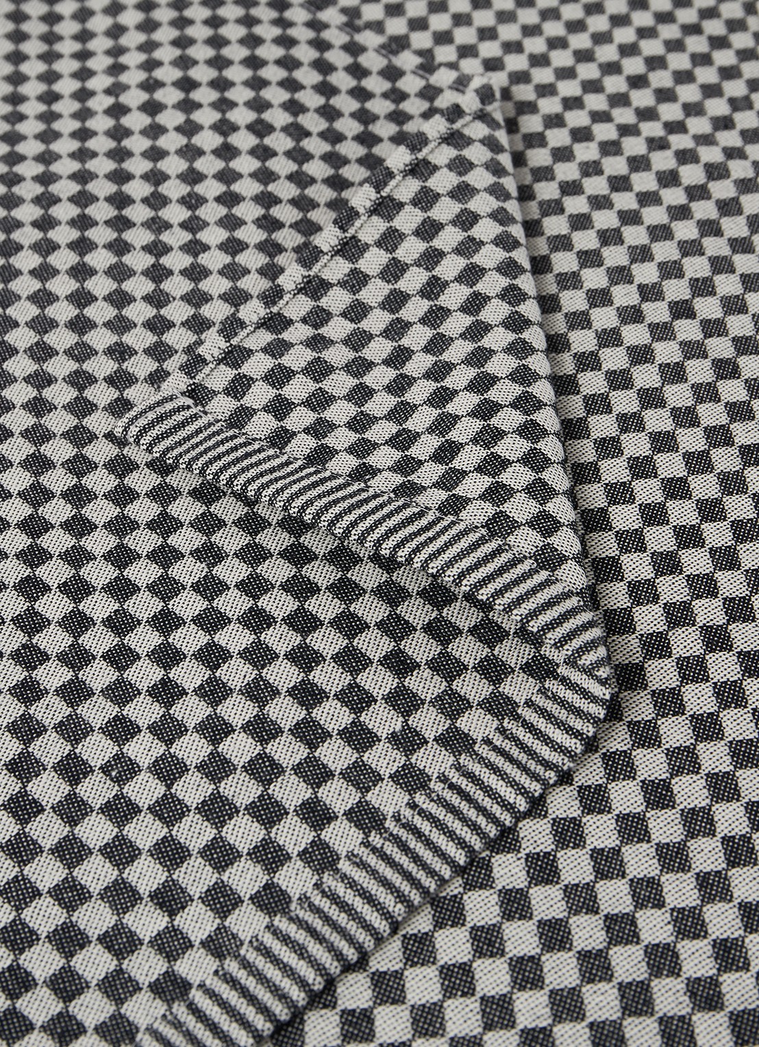Bunzlau Castle Small Check theedoek van  katoen 65 x 65 cm - detail 3 zwart