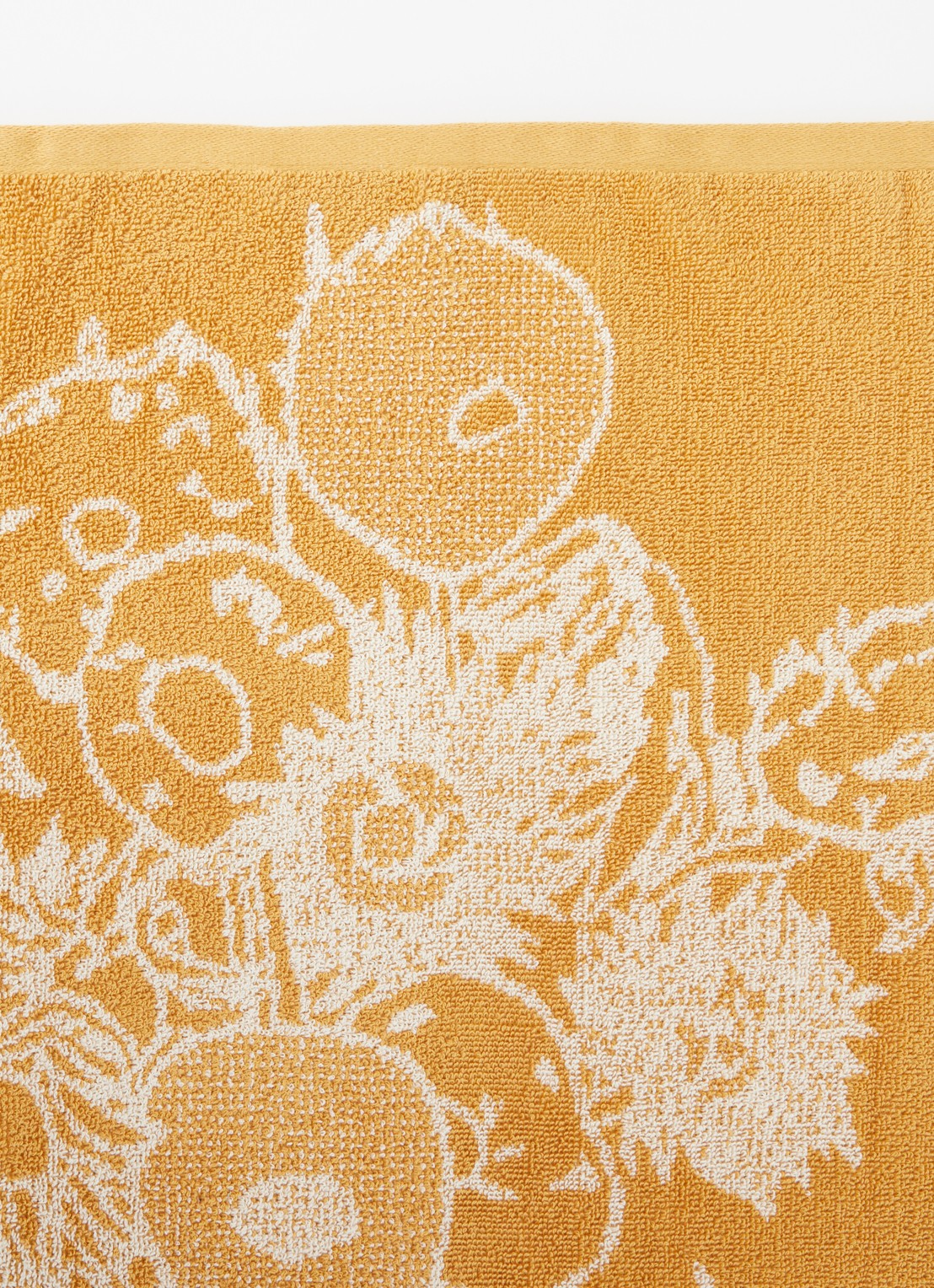 Bunzlau Castle Sunflowers keukendoek van  katoen 60 cm x 50 cm - detail 2 mosterd