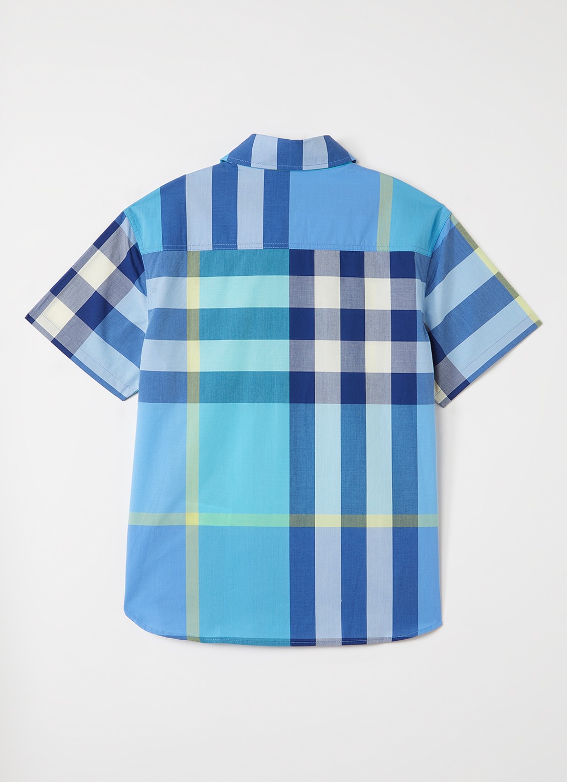 Burberry Angelo overhemd met ruitdessin - voorkant 2 blauw