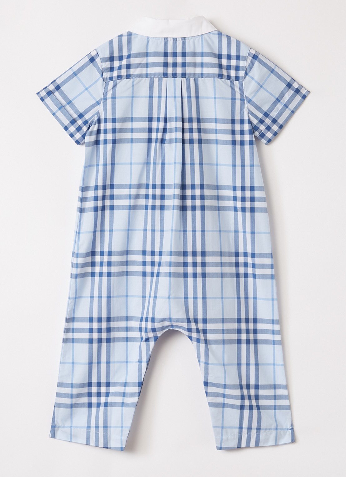 Burberry Babypak met ruitdessin - voorkant 2 lichtblauw