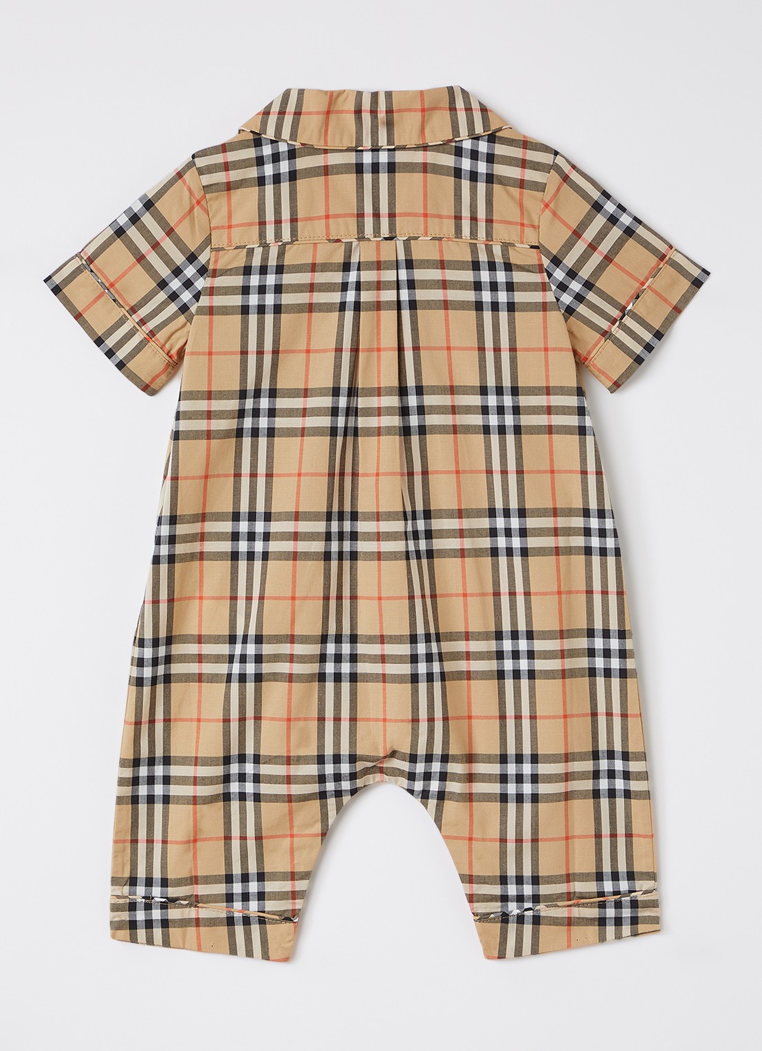 Burberry Babypak met ruitdessin - voorkant 2 beige