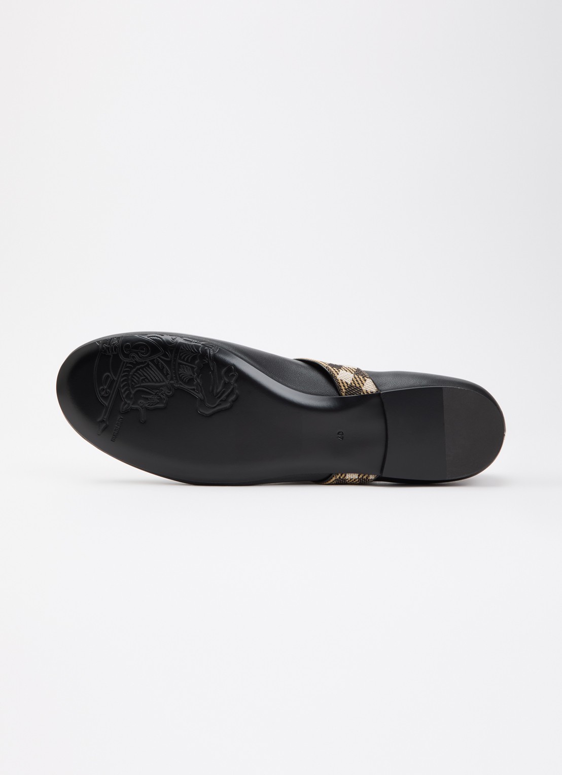 Burberry Ballerina van lamsleer - detail 4 zwart