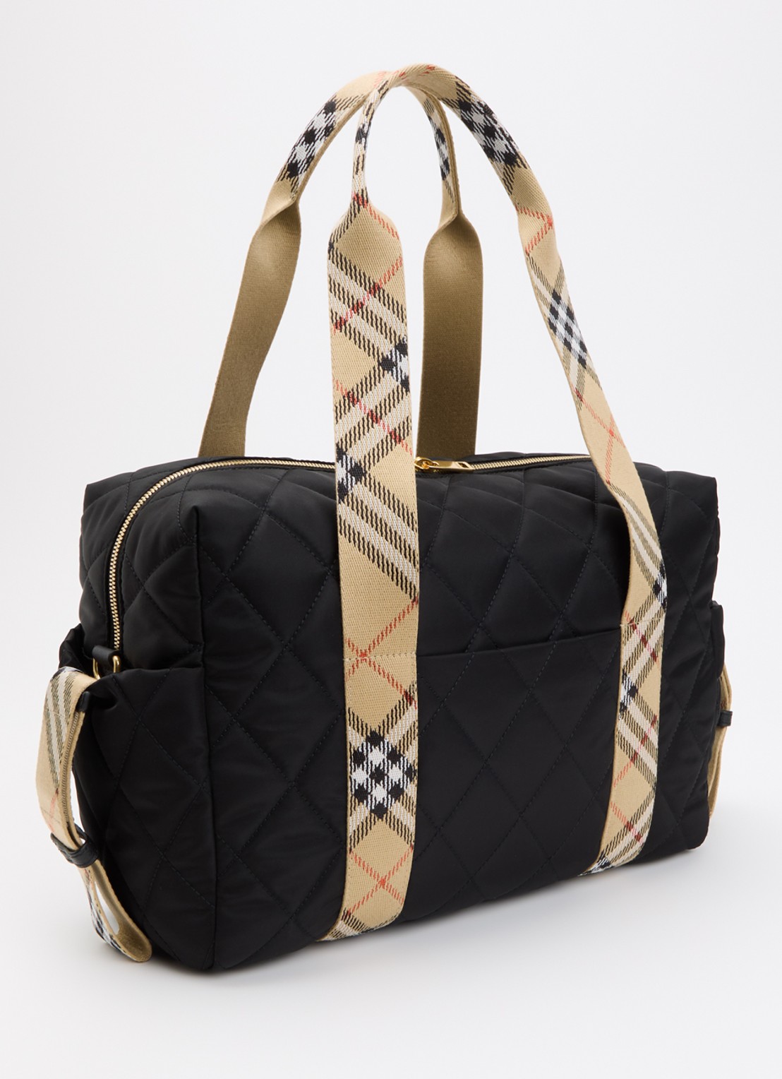 Burberry Belfast luiertas met quilt patroon en verschoningsmat - achterkant 6 zwart