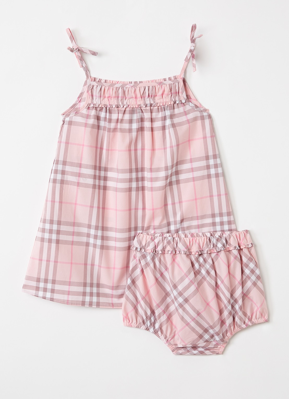 Burberry Betty set van jurk met bloomer 2-delig - voorkant roze