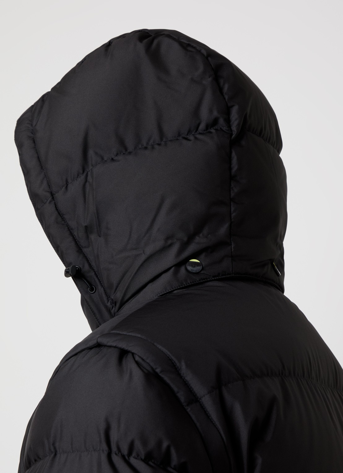 Burberry Bideford puffer jack met afneembare capuchon en mouwen - detail 3 zwart