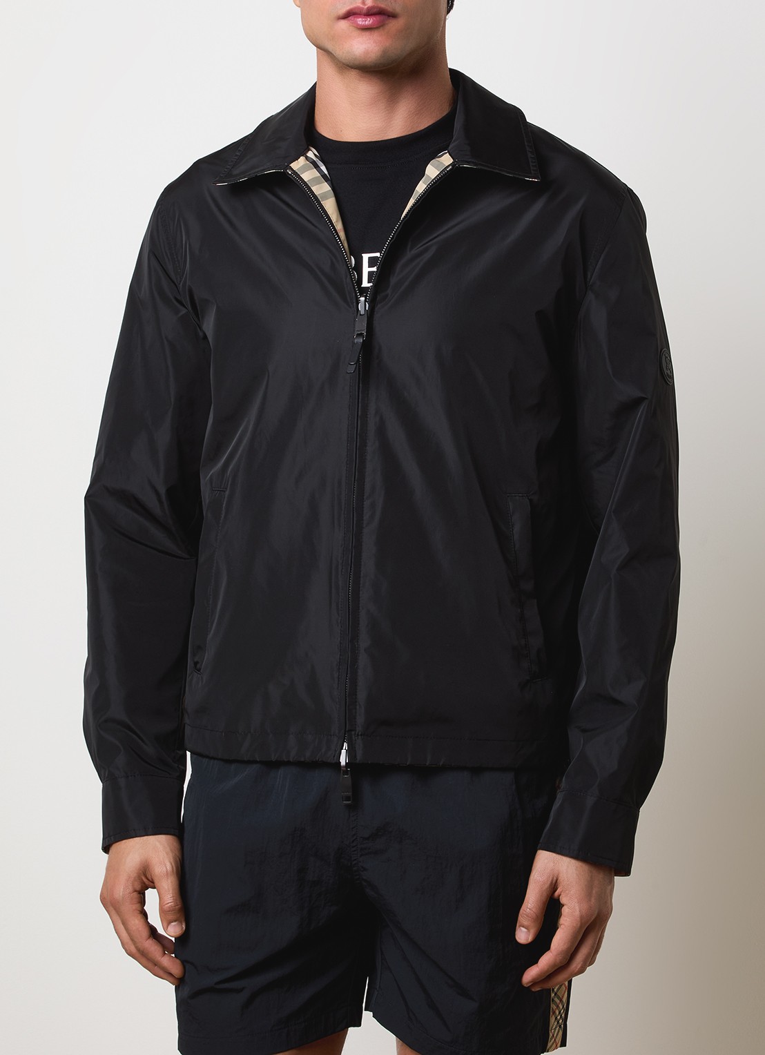 Burberry Bloomsbury reversible jack met steekzakken - detail 2 zwart
