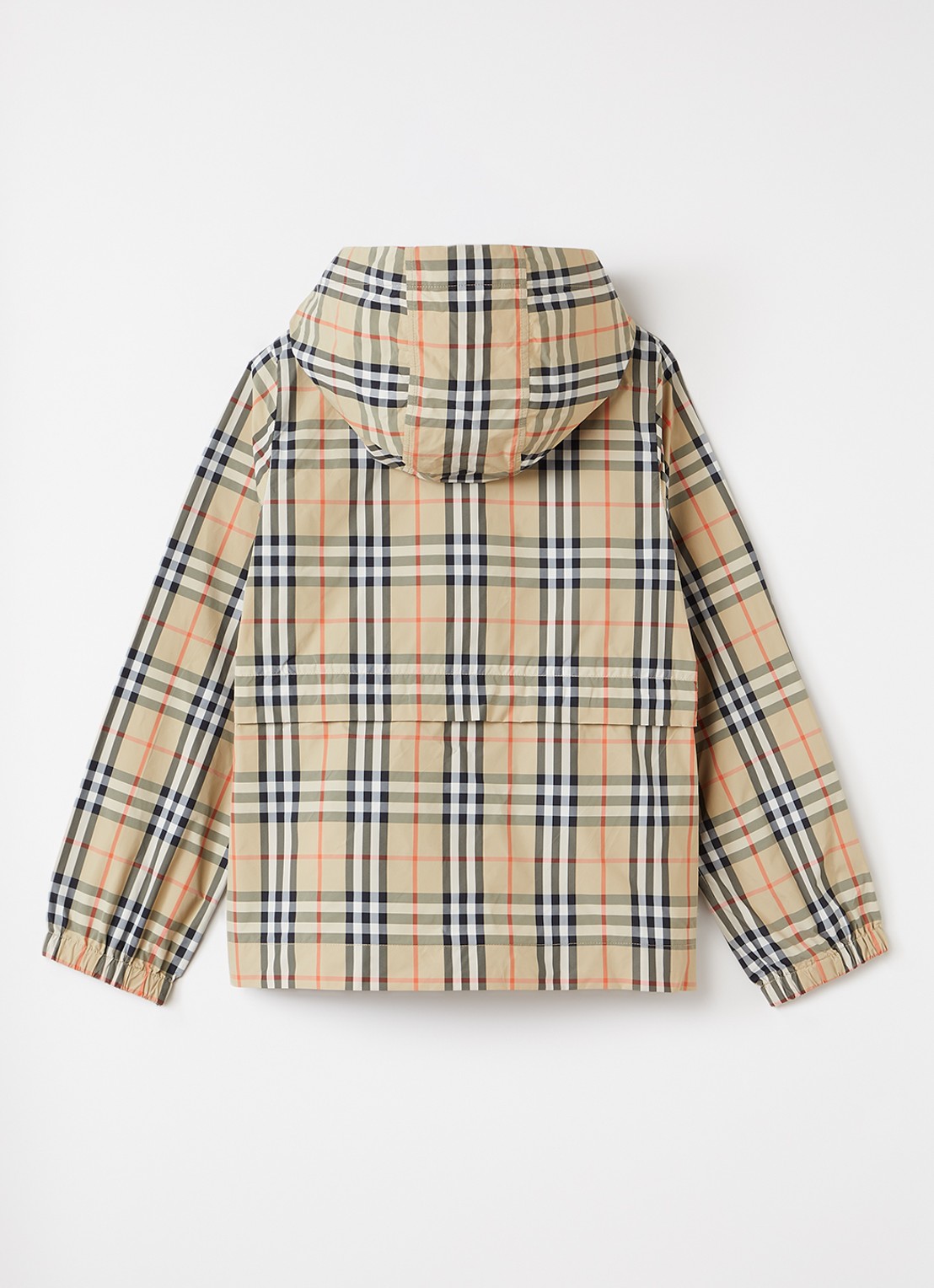 Burberry Briony jack met ruitdessin - achterkant 3 camel