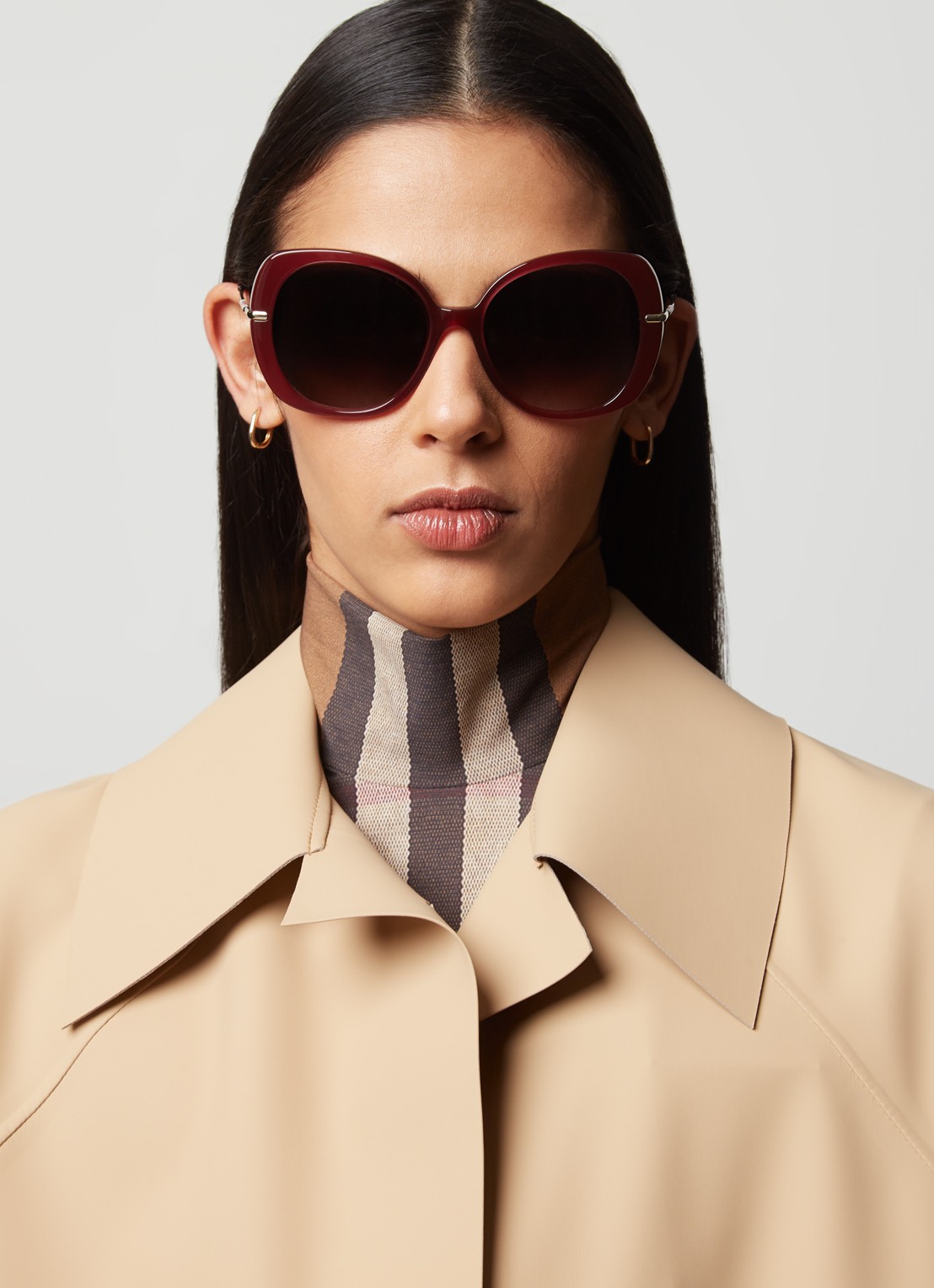 Burberry Burberry *BE4374 EUGENIE BRD S - voorkant 2 bordeauxrood