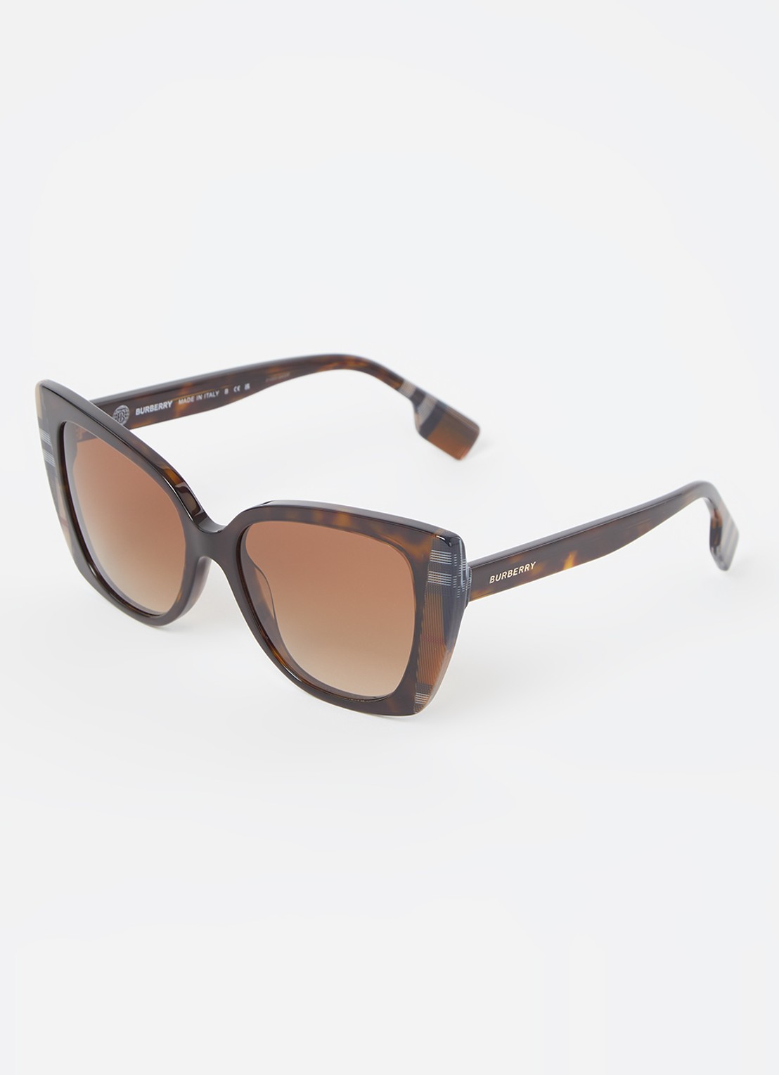 Burberry Butterfly zonnebril gepolariseerd BE4393 - voorkant 2 bruin