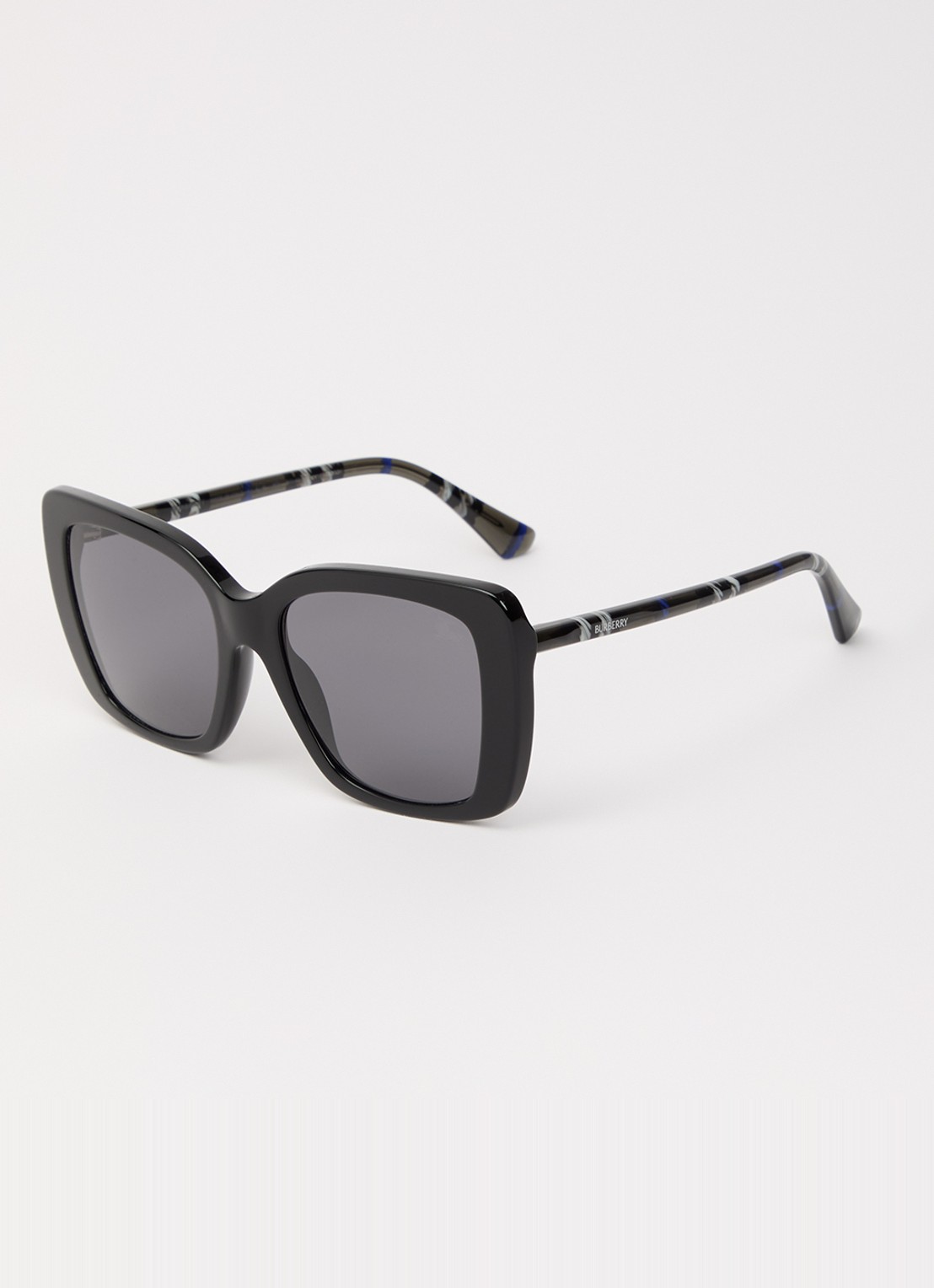 Burberry Butterfly zonnebril gepolariseerd BE4456 - voorkant 4 zwart
