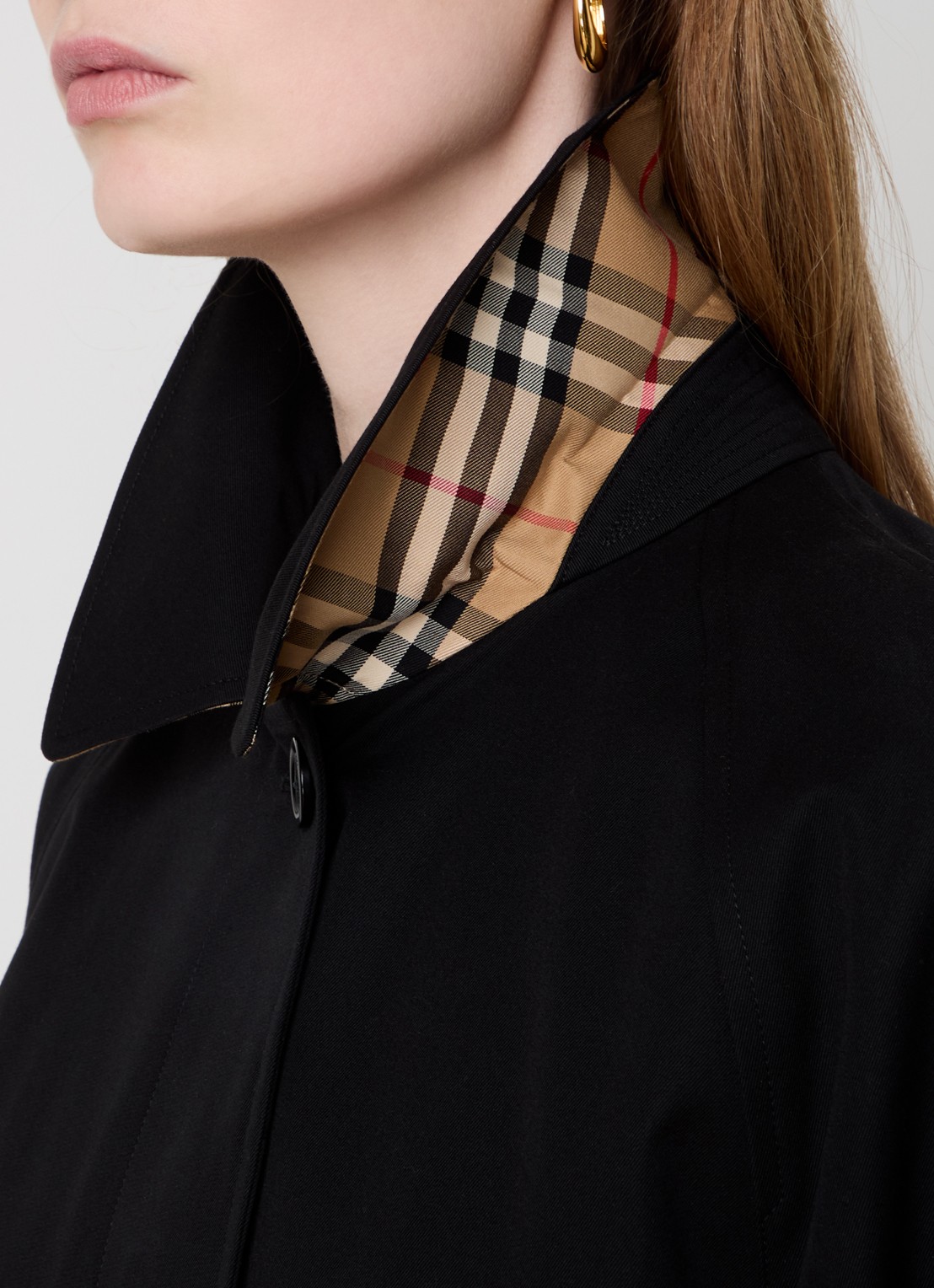 Burberry Camden trenchcoat met steekzakken - detail 4 zwart
