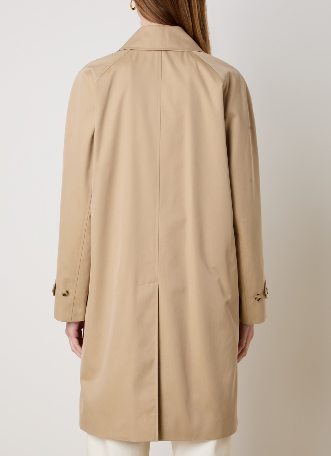 Burberry Camden trenchcoat met steekzakken - achterkant camel