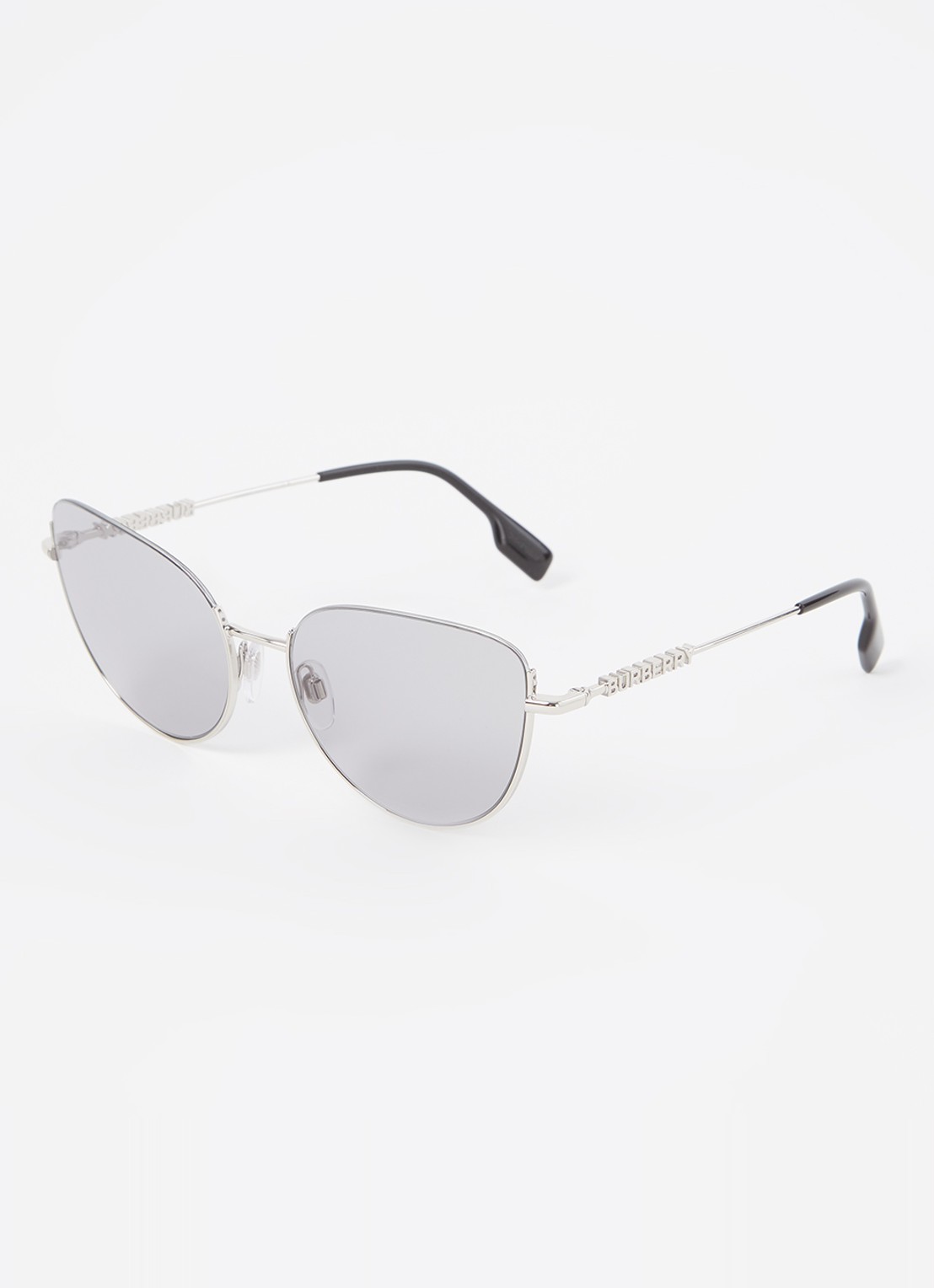 Burberry Cat Eye zonnebril BE3144  - voorkant zilver
