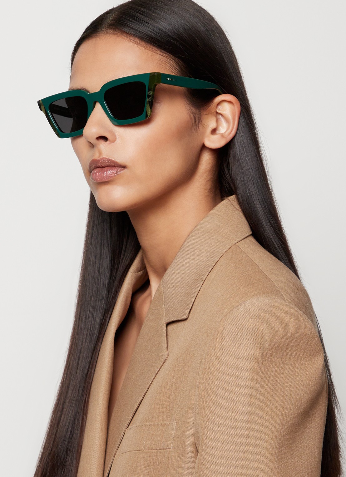 Burberry Cat Eye zonnebril BE4392U - voorkant 5 groen