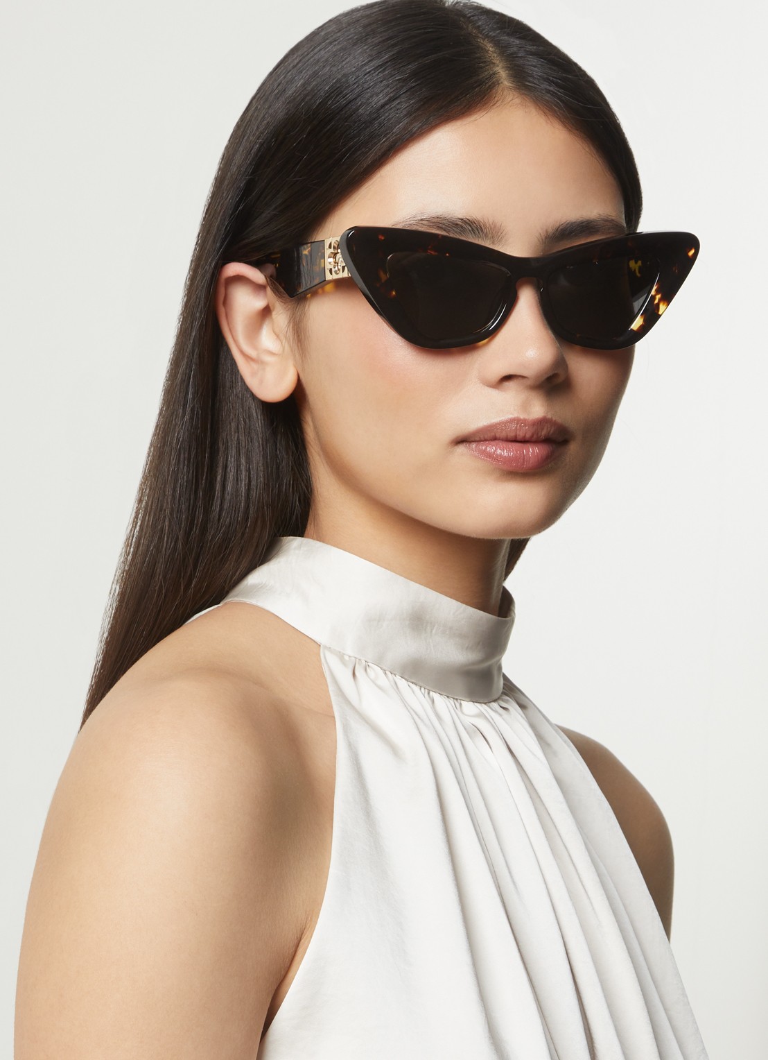 Burberry Cat Eye zonnebril BE4421U - voorkant 2 donkerbruin
