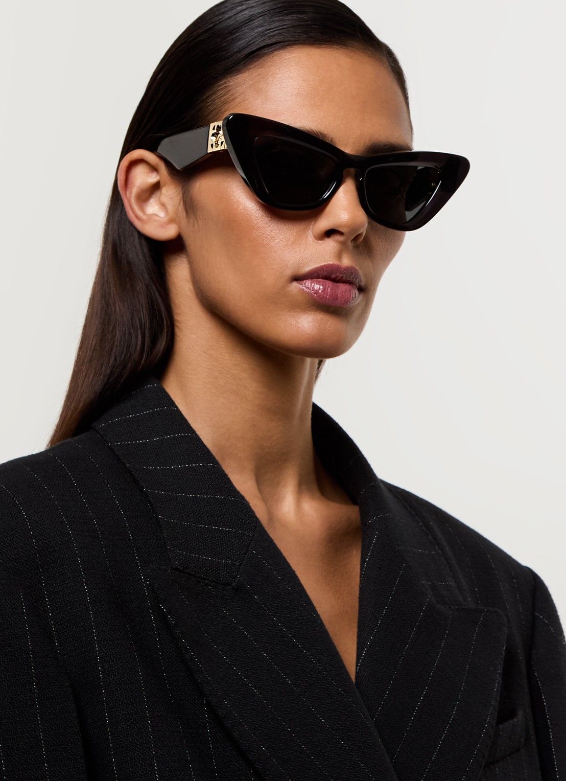 Burberry Cat Eye zonnebril BE4421U - voorkant 5 zwart