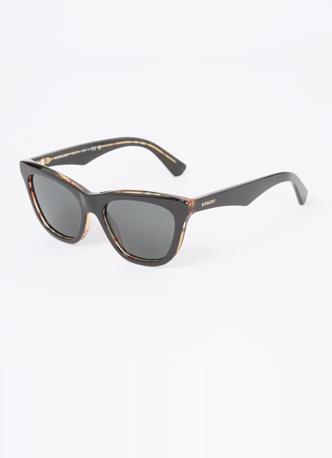 Burberry Cat Eye zonnebril BE4435 - voorkant 4 zwart