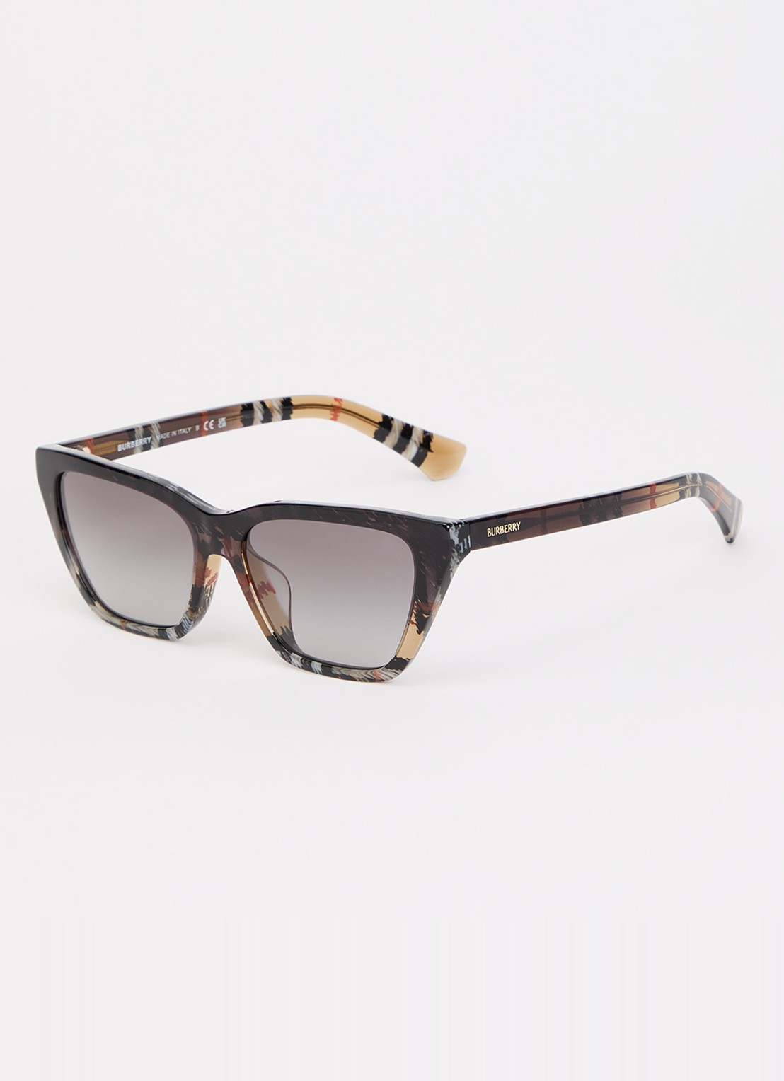 Burberry Cat Eye zonnebril BE4468F - voorkant donkerbruin