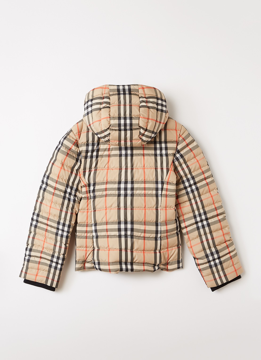 Burberry Cecilia puffer jack met donsvulling - achterkant beige