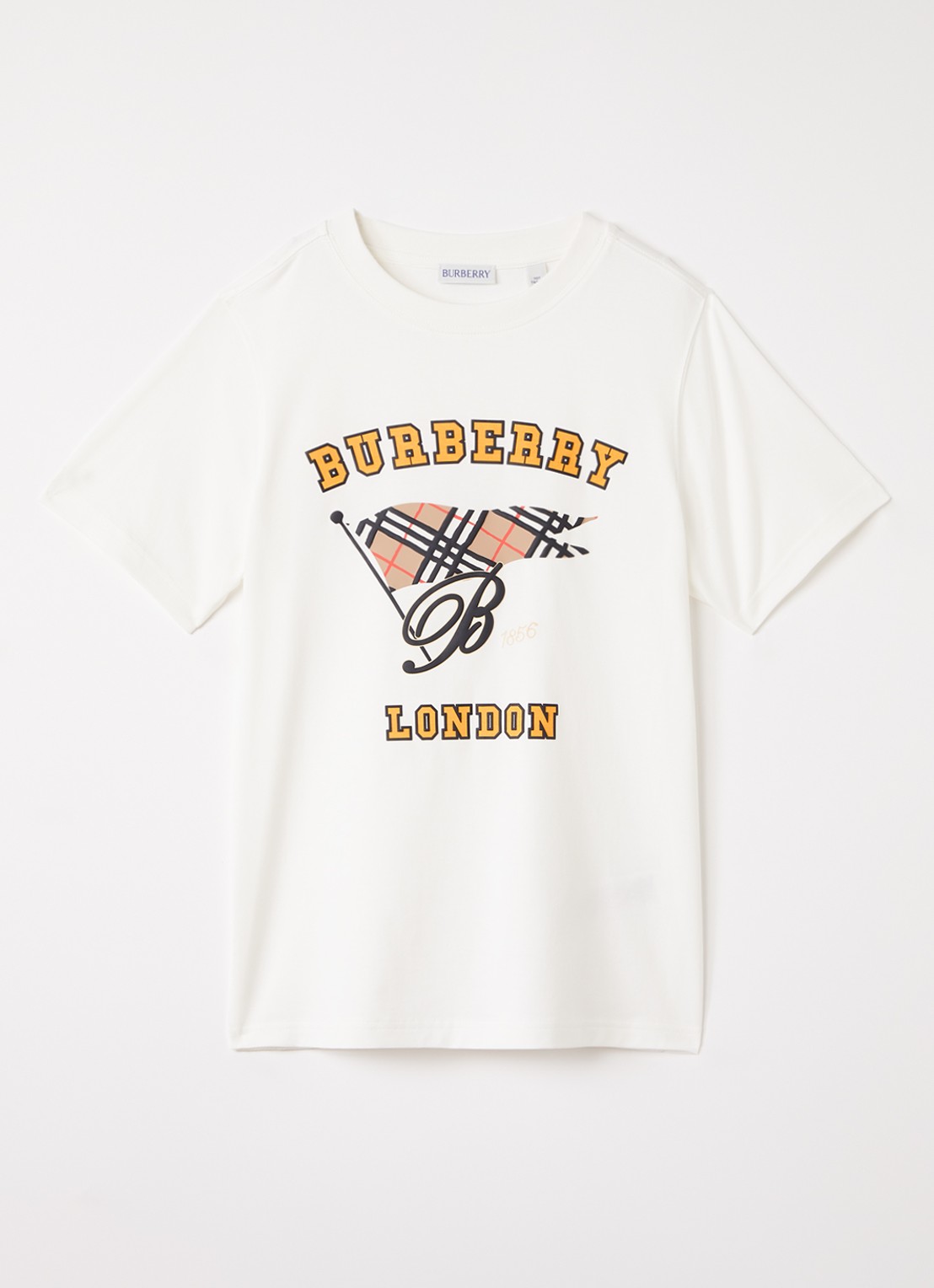 Burberry Cedar T-shirt met logoprint - voorkant wit
