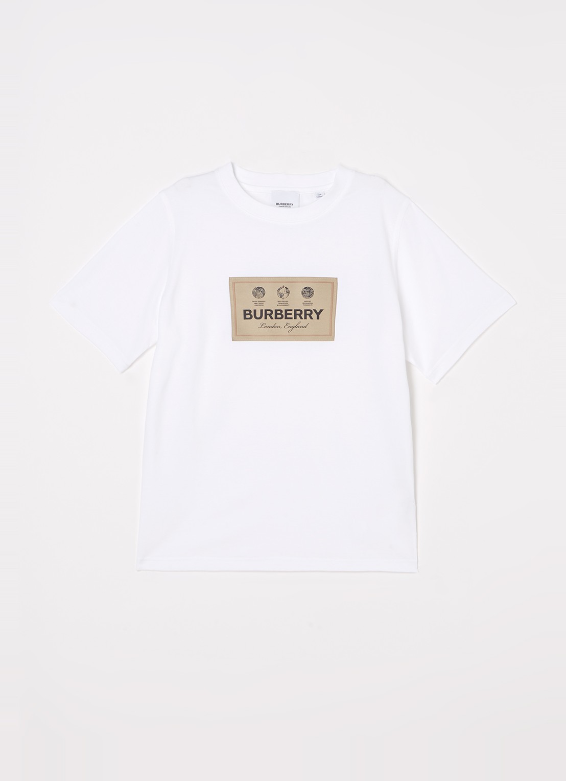 Burberry Cedar T-shirt met logoprint - voorkant wit