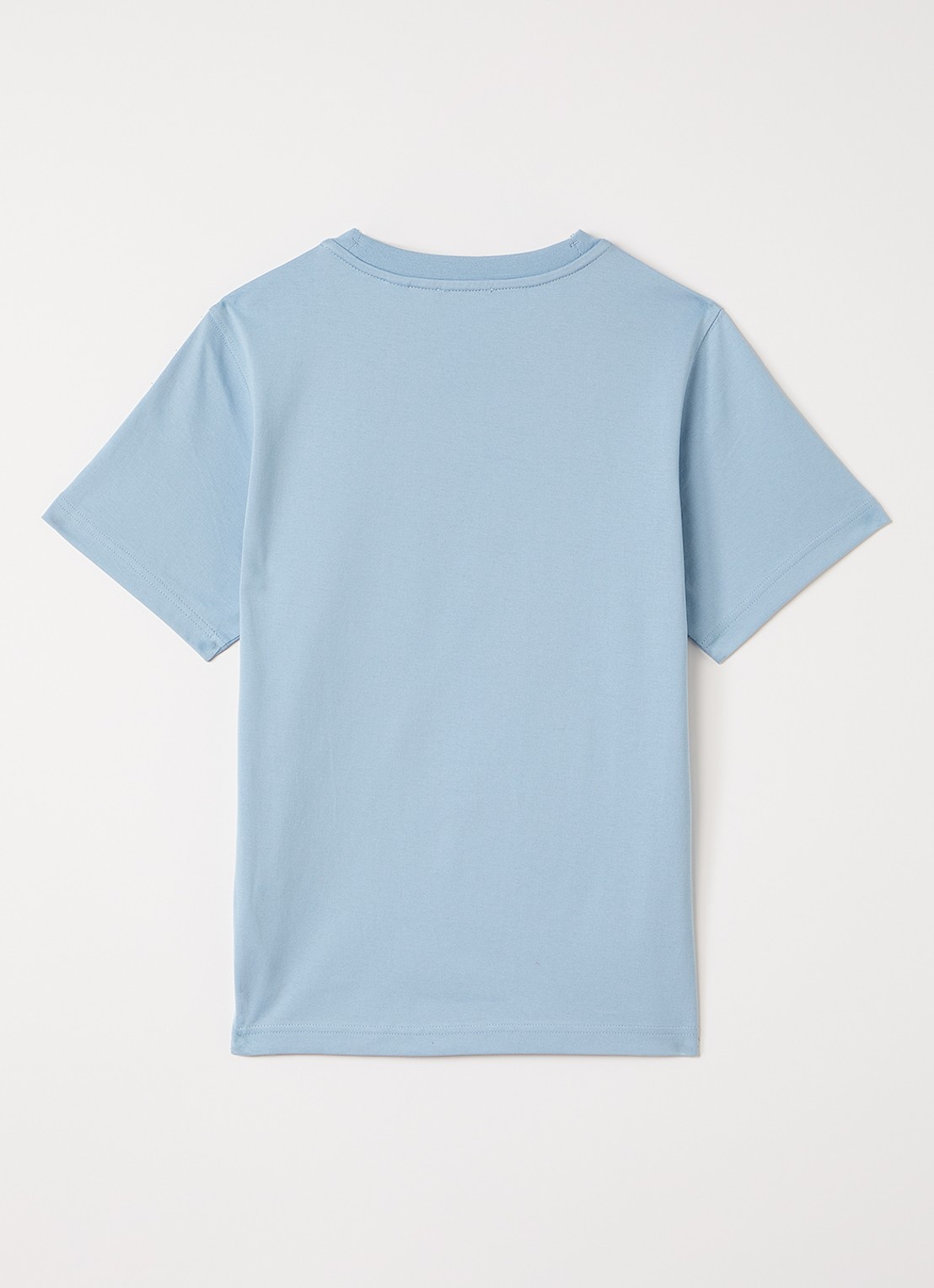 Burberry Cedar T-shirt met print - voorkant 2 lichtblauw