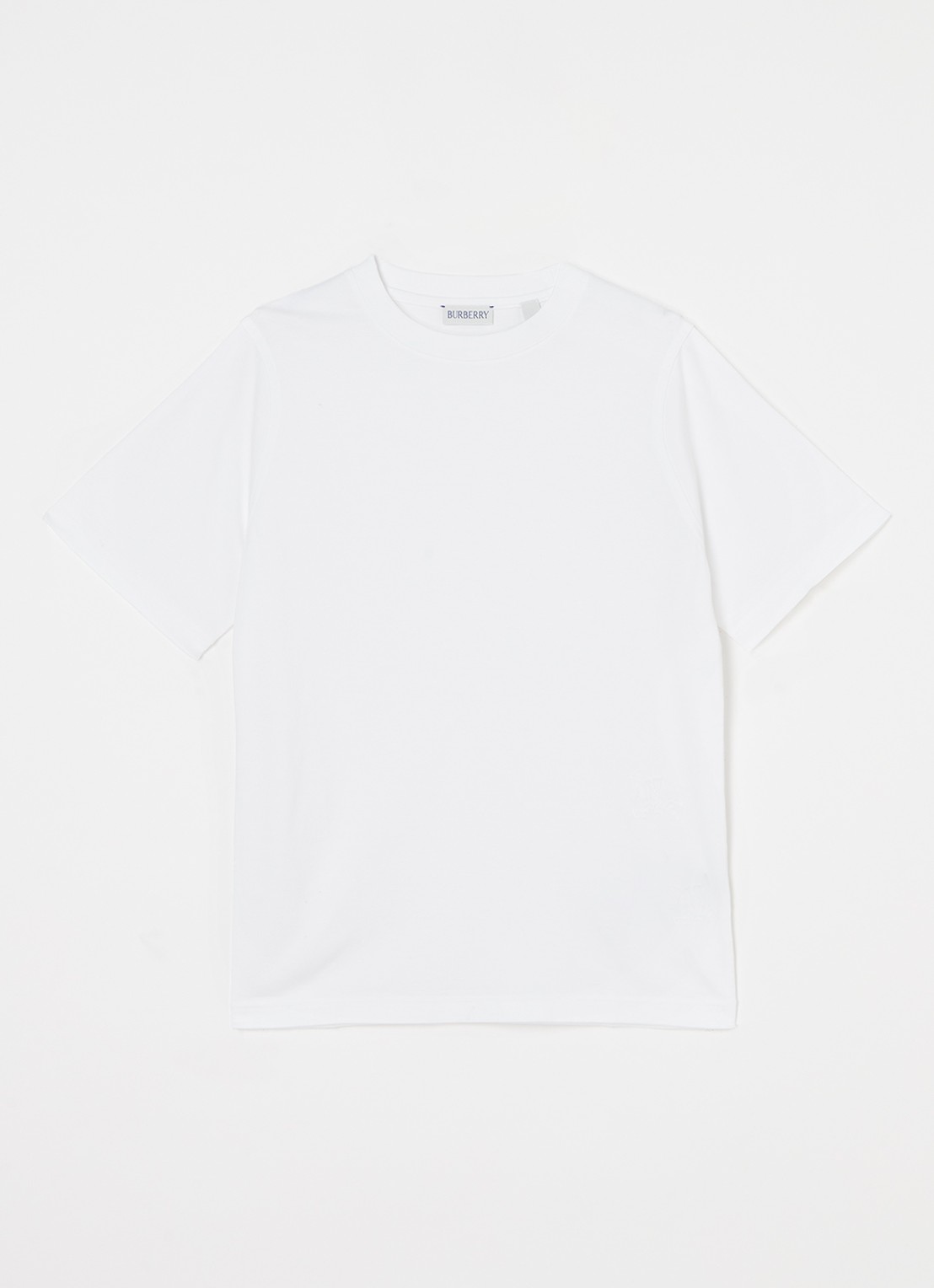 Burberry Cedar T-shirt met ronde hals - voorkant wit