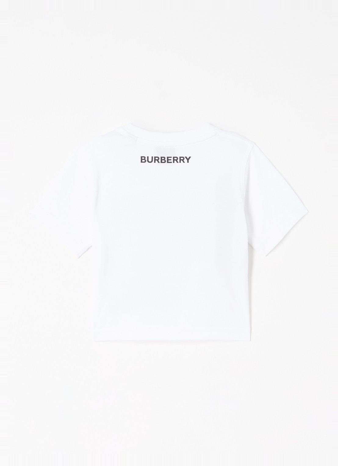 Burberry Cedar T-shirt met ruitdessin - voorkant 2 wit