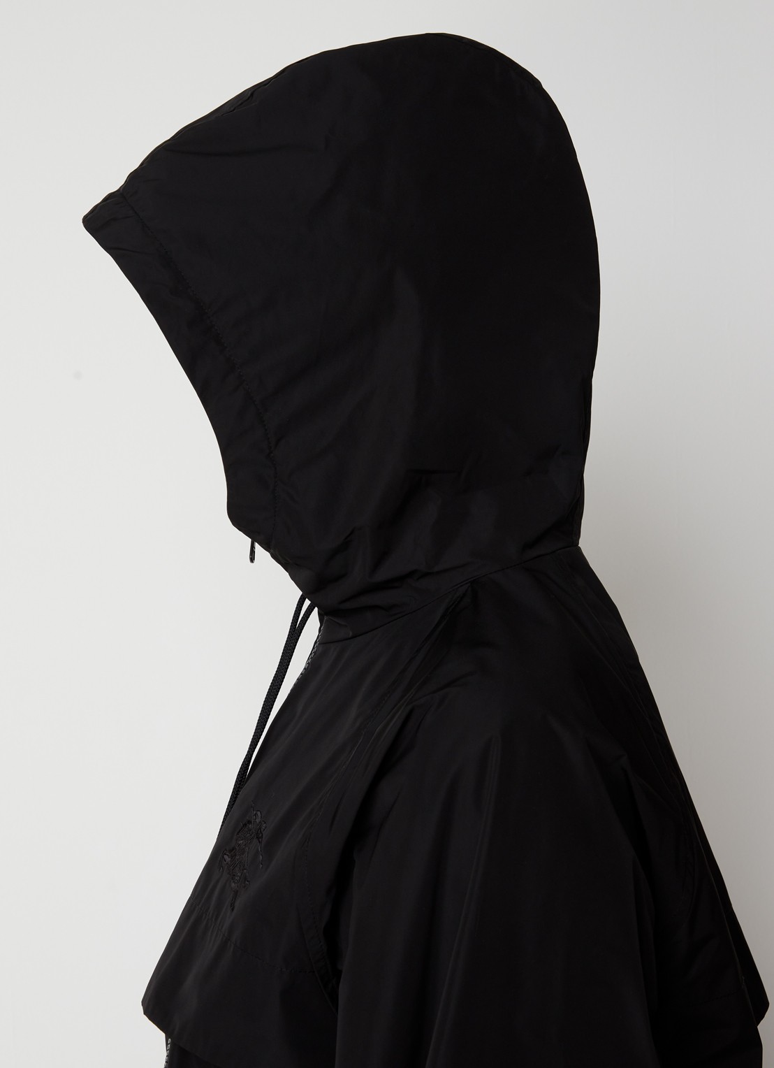 Burberry Charminster parka met logoborduring - detail 4 zwart