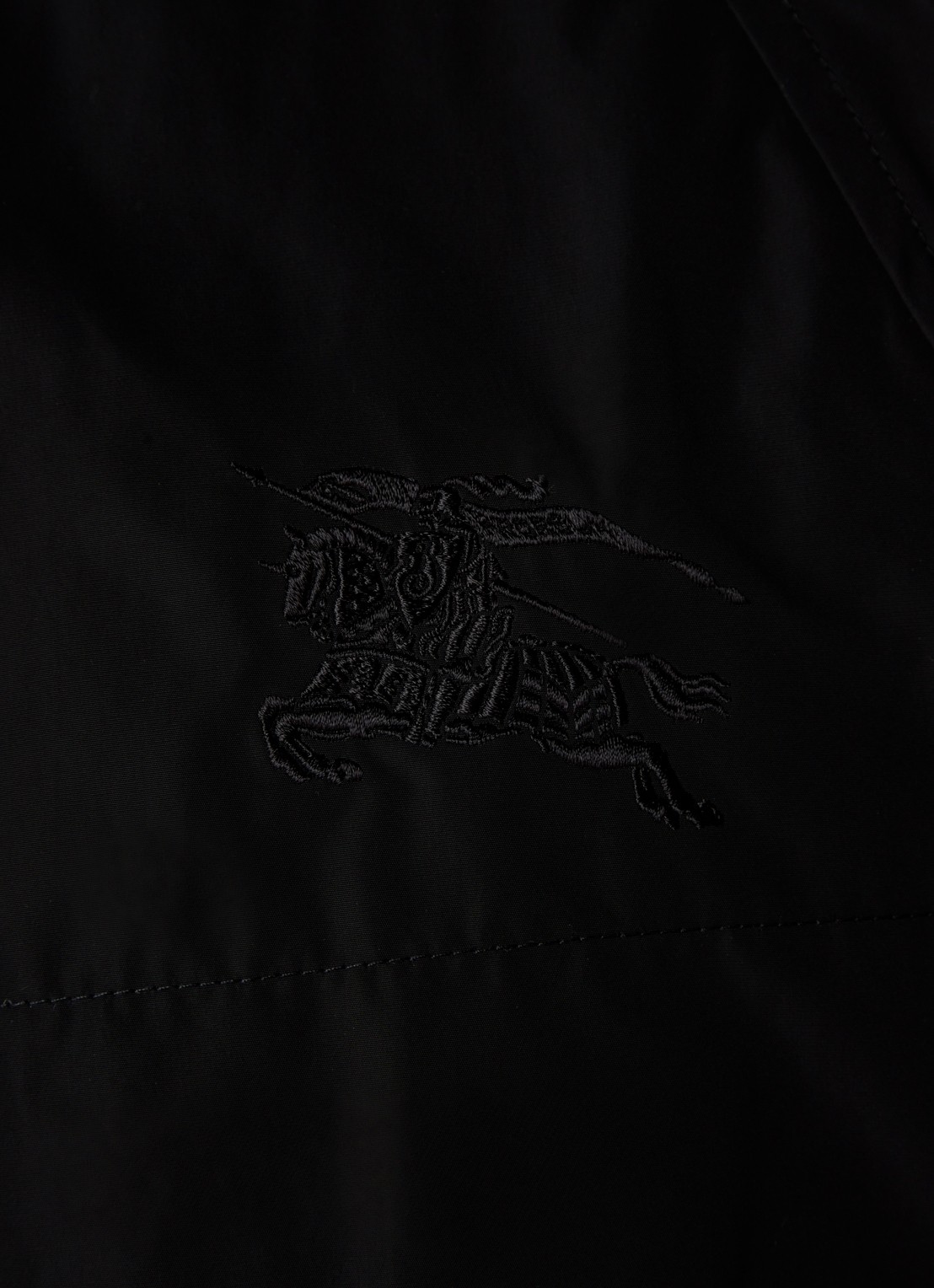 Burberry Charminster parka met logoborduring - detail 5 zwart