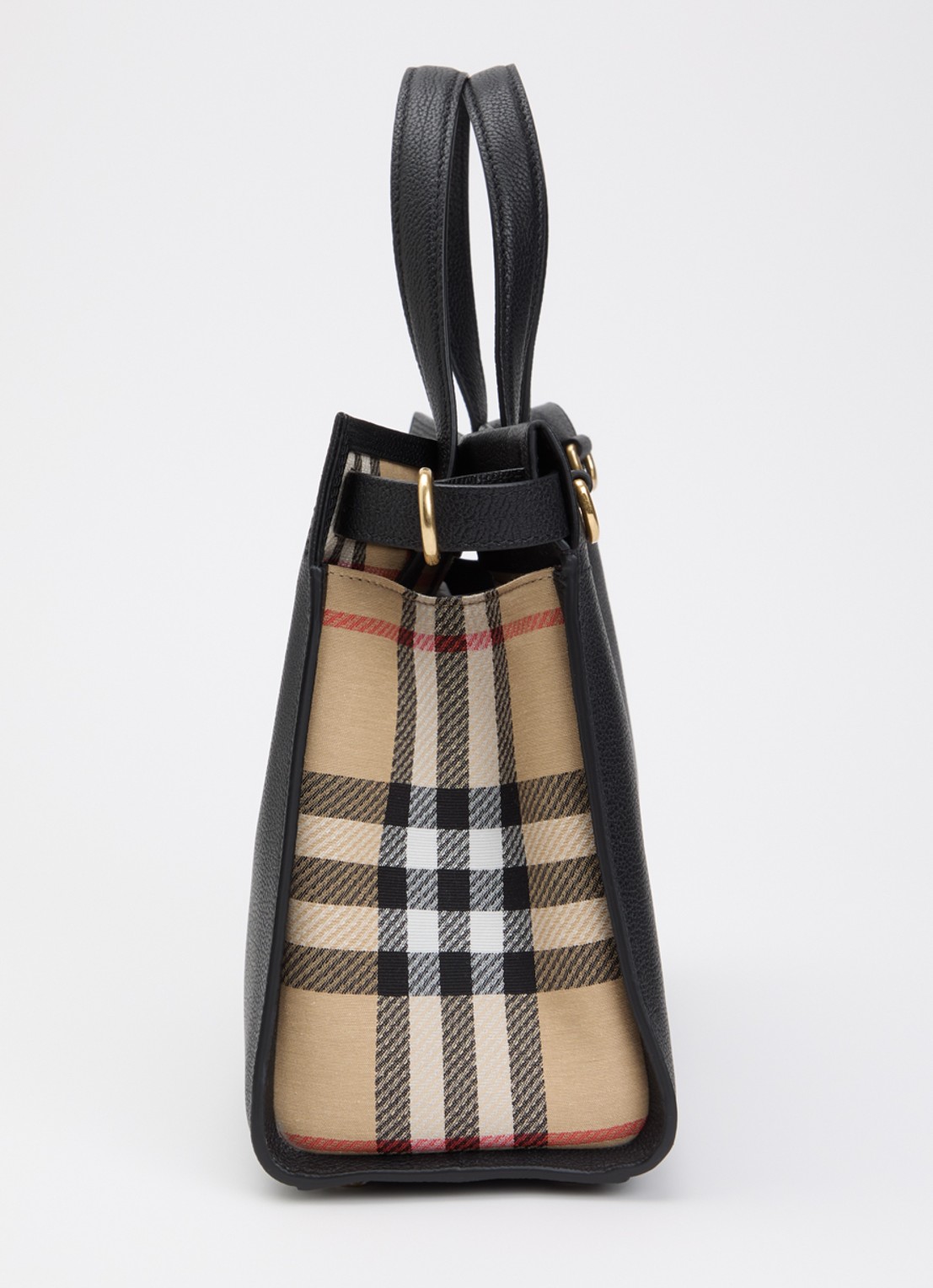 Burberry Cotsworld handtas van kalfsleer met afneembare schouderriem - detail 3 zwart
