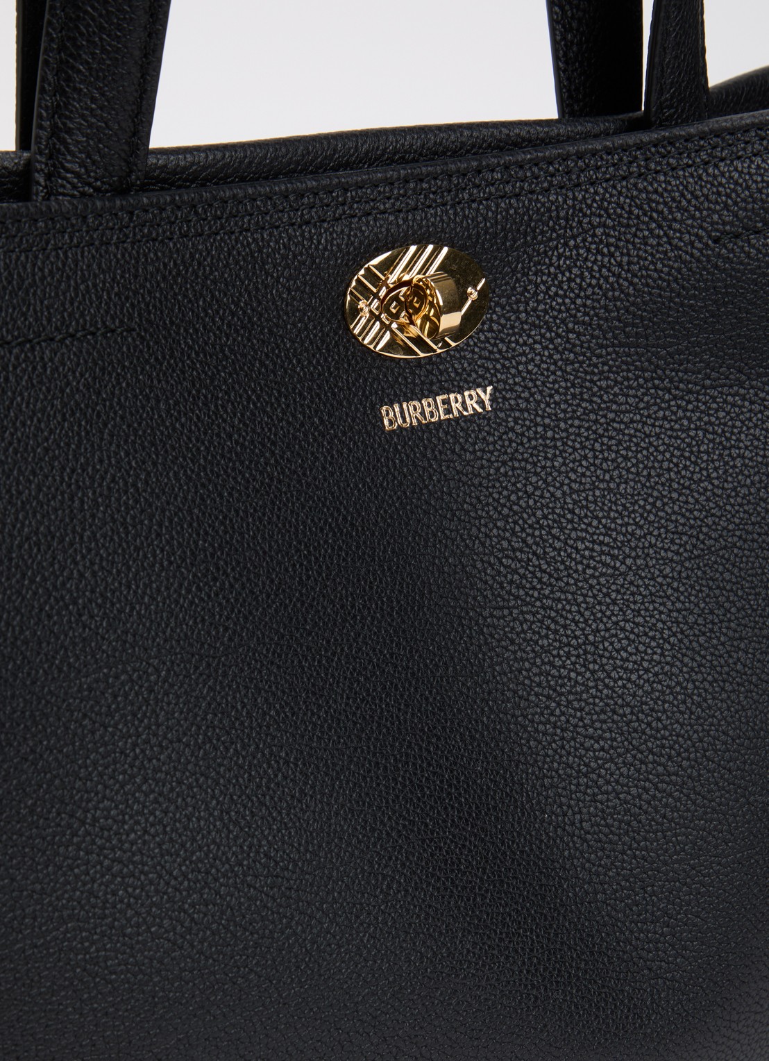 Burberry Cotsworld handtas van kalfsleer met afneembare schouderriem - detail 4 zwart