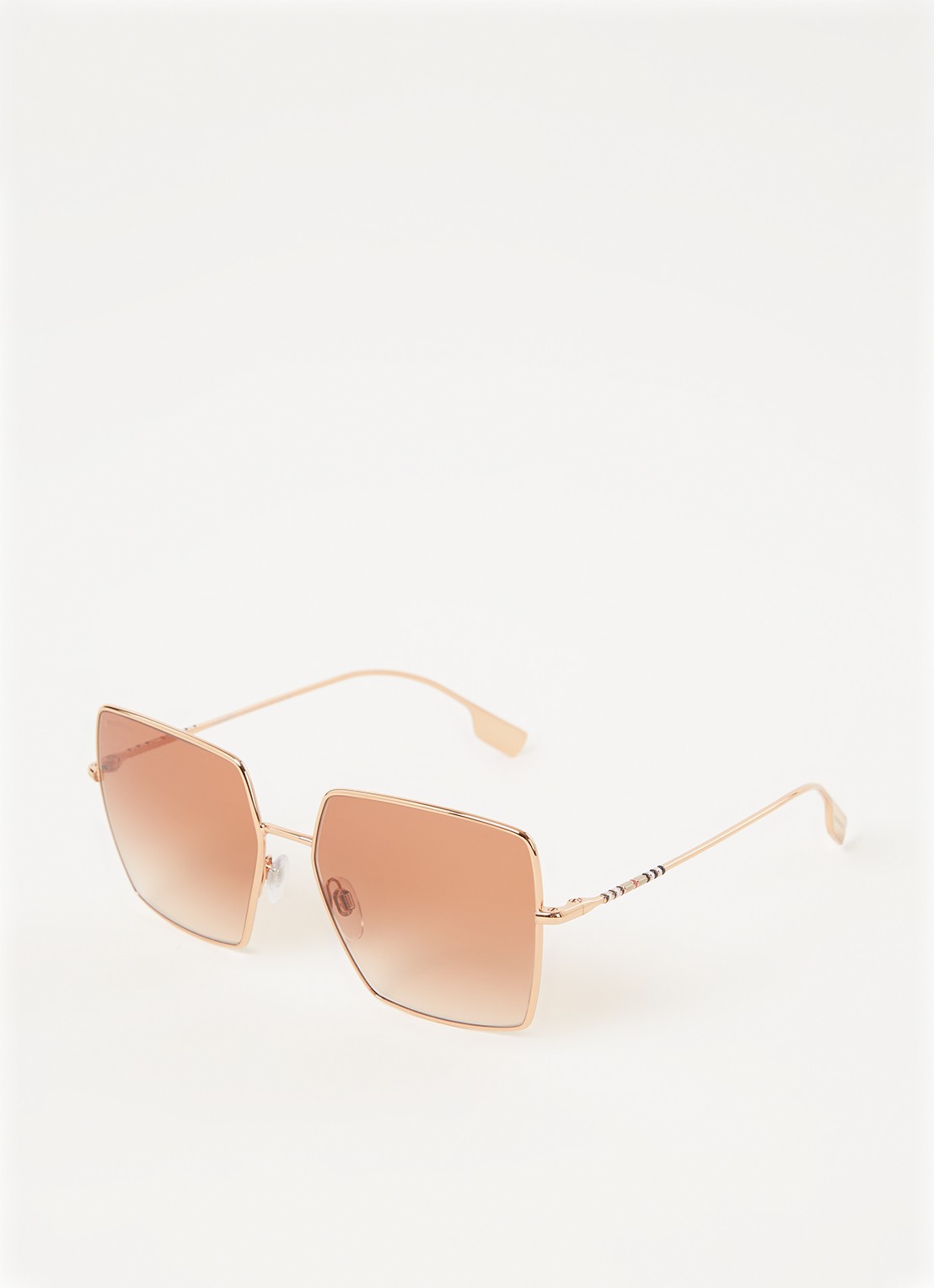 Burberry Daphne zonnebril BE3133  - voorkant roségoud