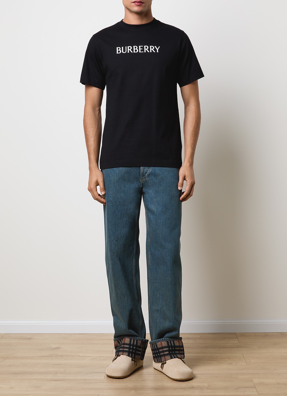 Burberry Dexter straight leg jeans met medium wassing - voorkant 2 indigo