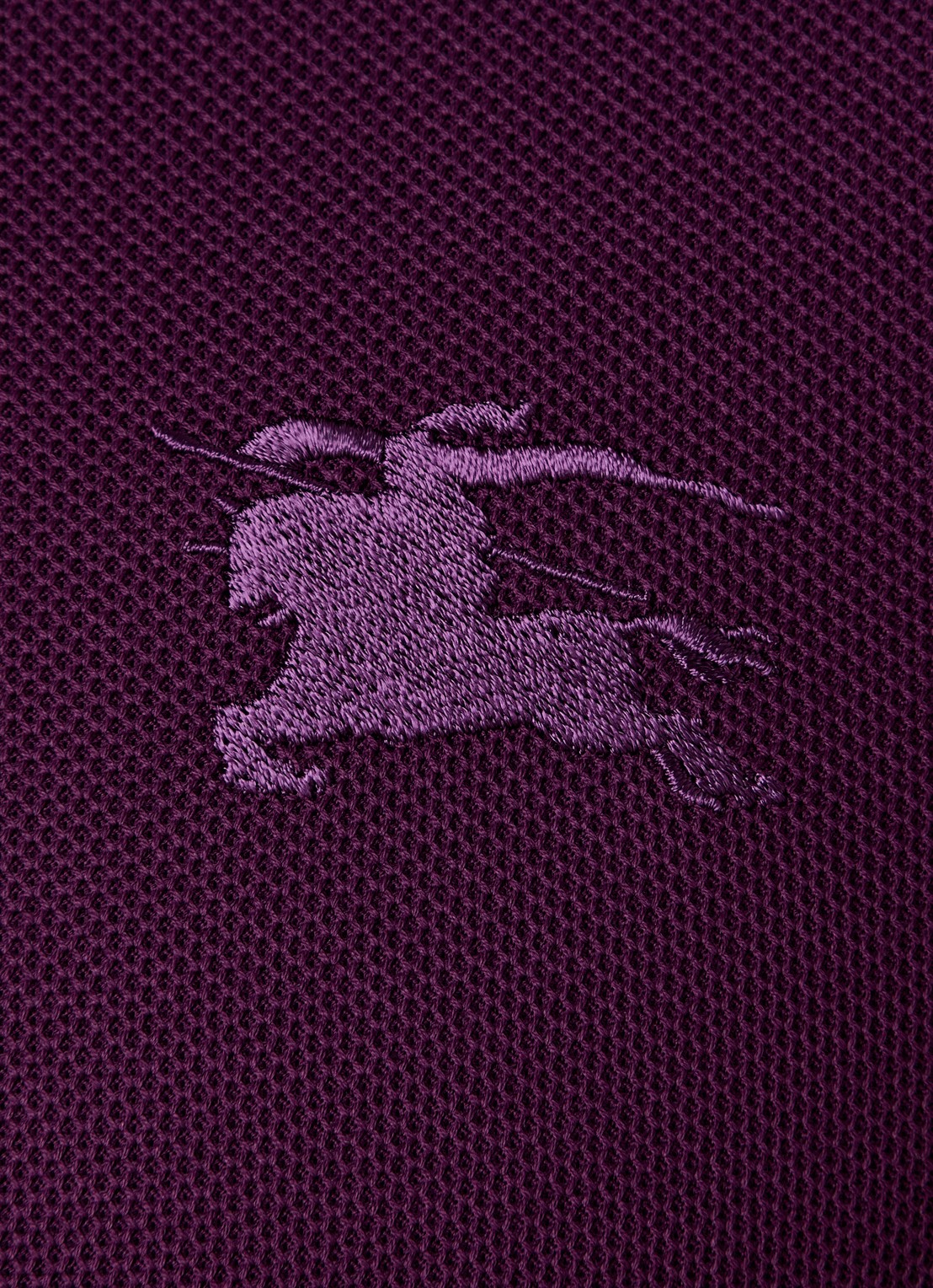 Burberry Eddie regular fit polo met logo - detail 5 paars