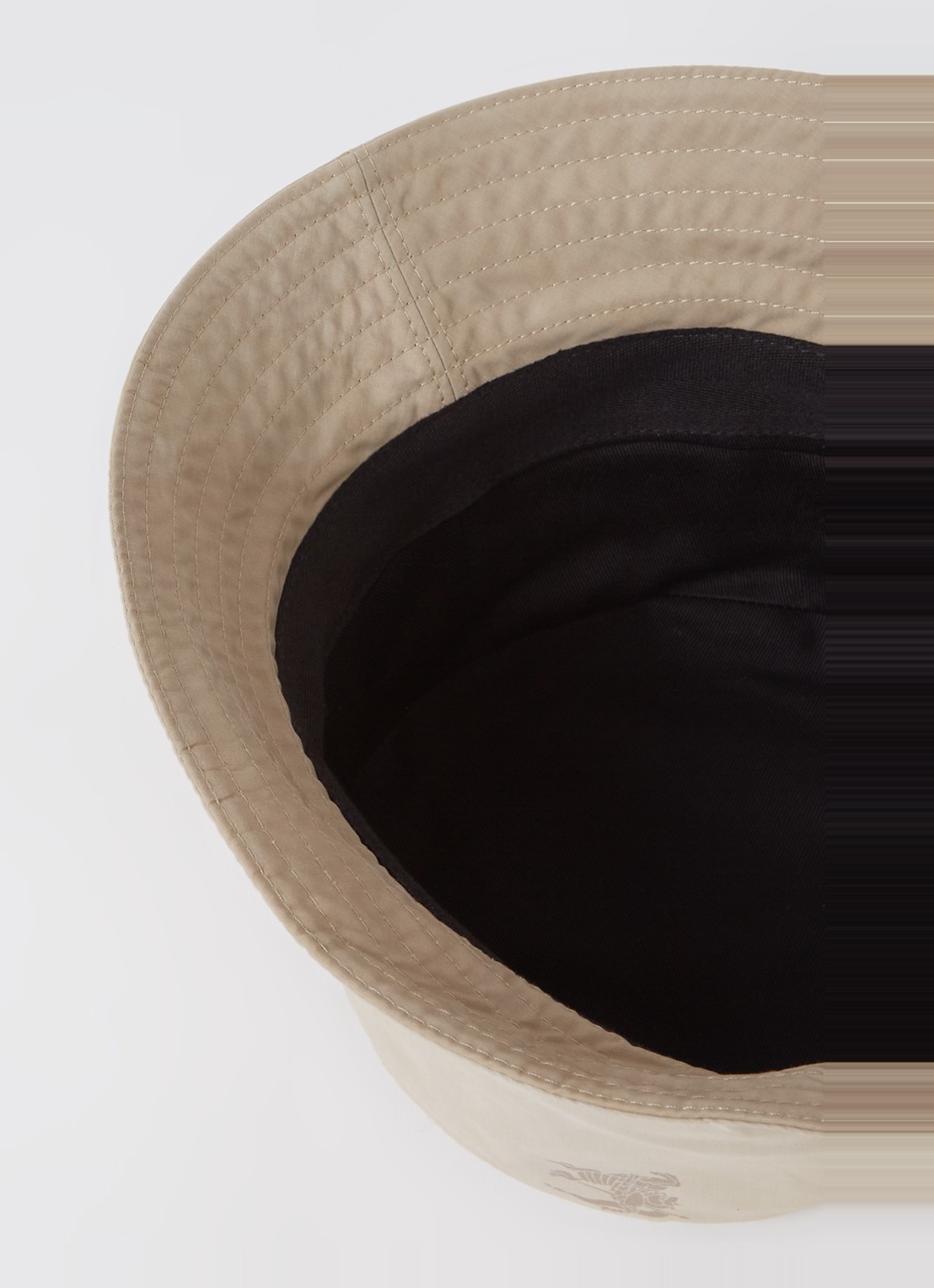 Burberry EKD bucket hoed met logoprint - detail 2 lichtbruin
