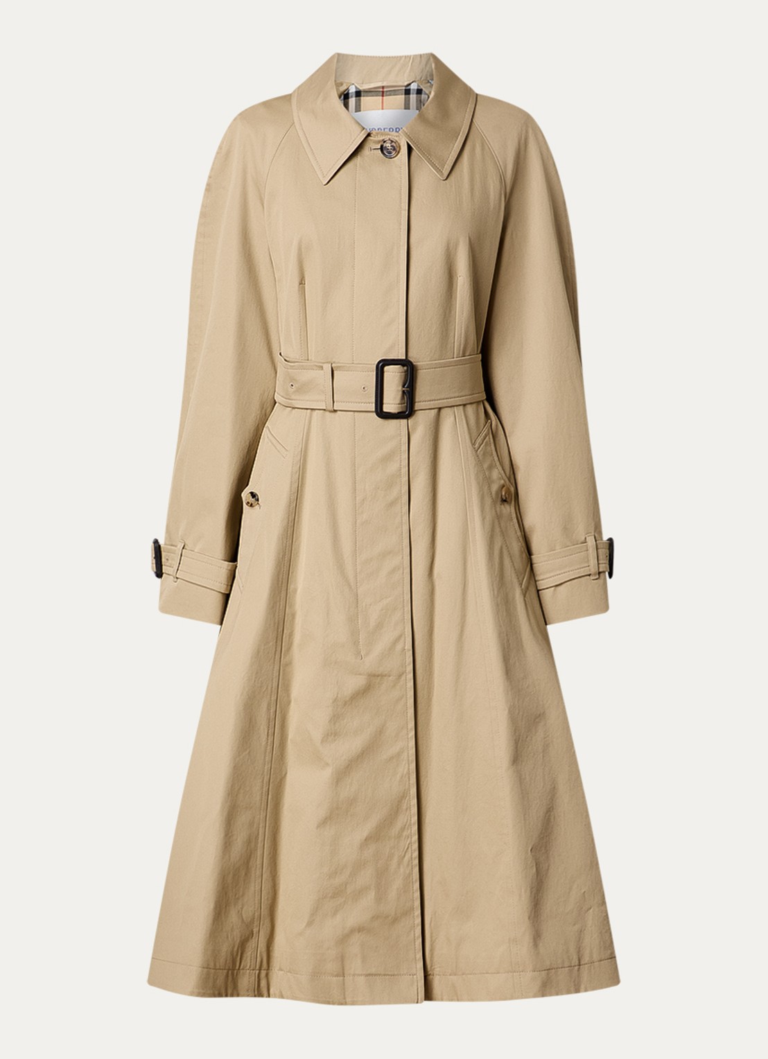 Burberry Ellingham trenchcoat met ceintuur - voorkant 2 beige