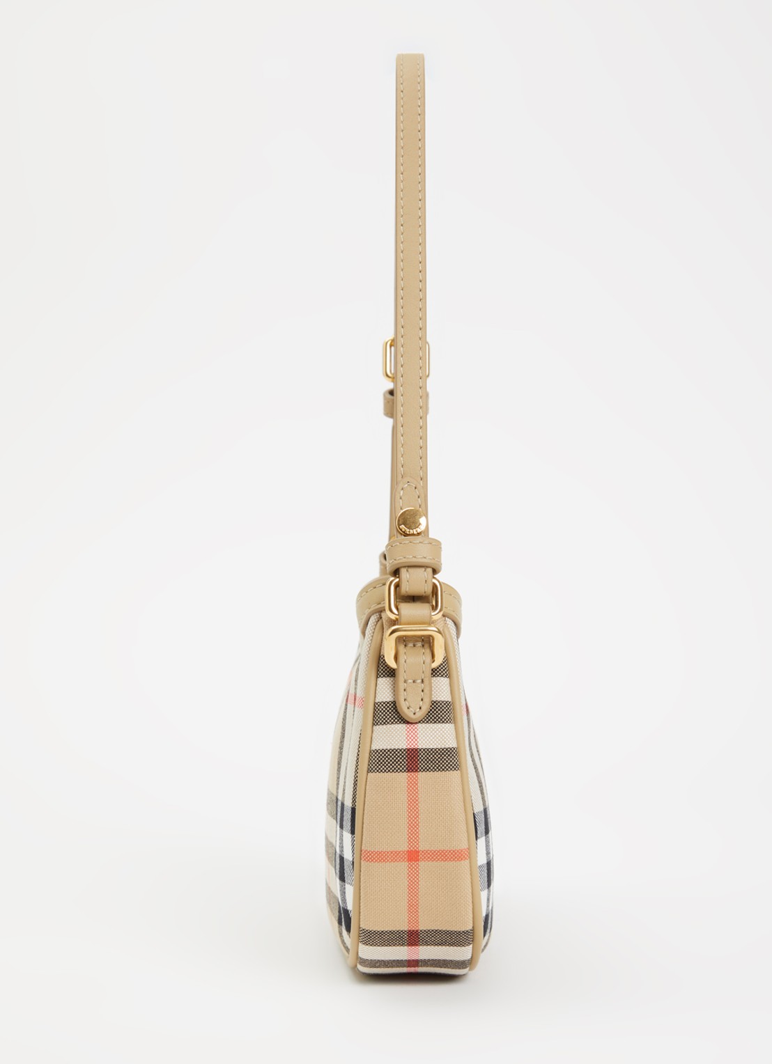 Burberry Eugenie schoudertas met ruitdessin en details van leer  - detail 3 zand