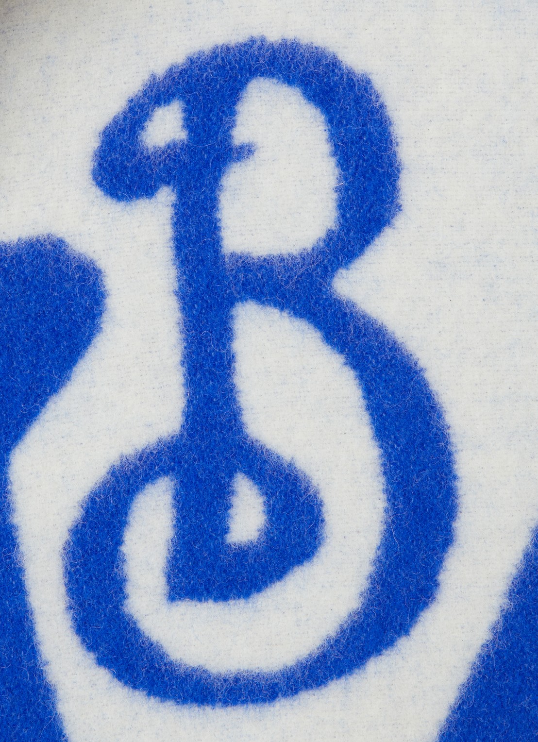 Burberry Fijngebreide cape van wol met steekzakken en capuchon - detail 4 royalblauw