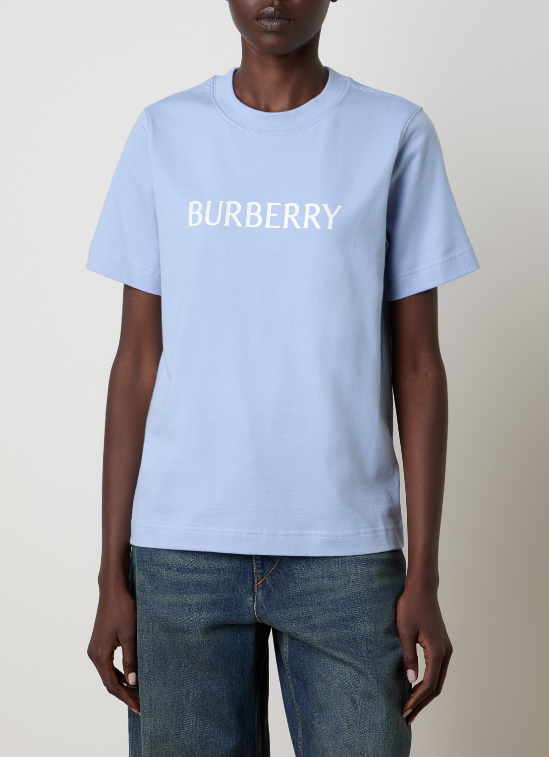 Burberry Frankie T-shirt met logo - detail 3 lavendel