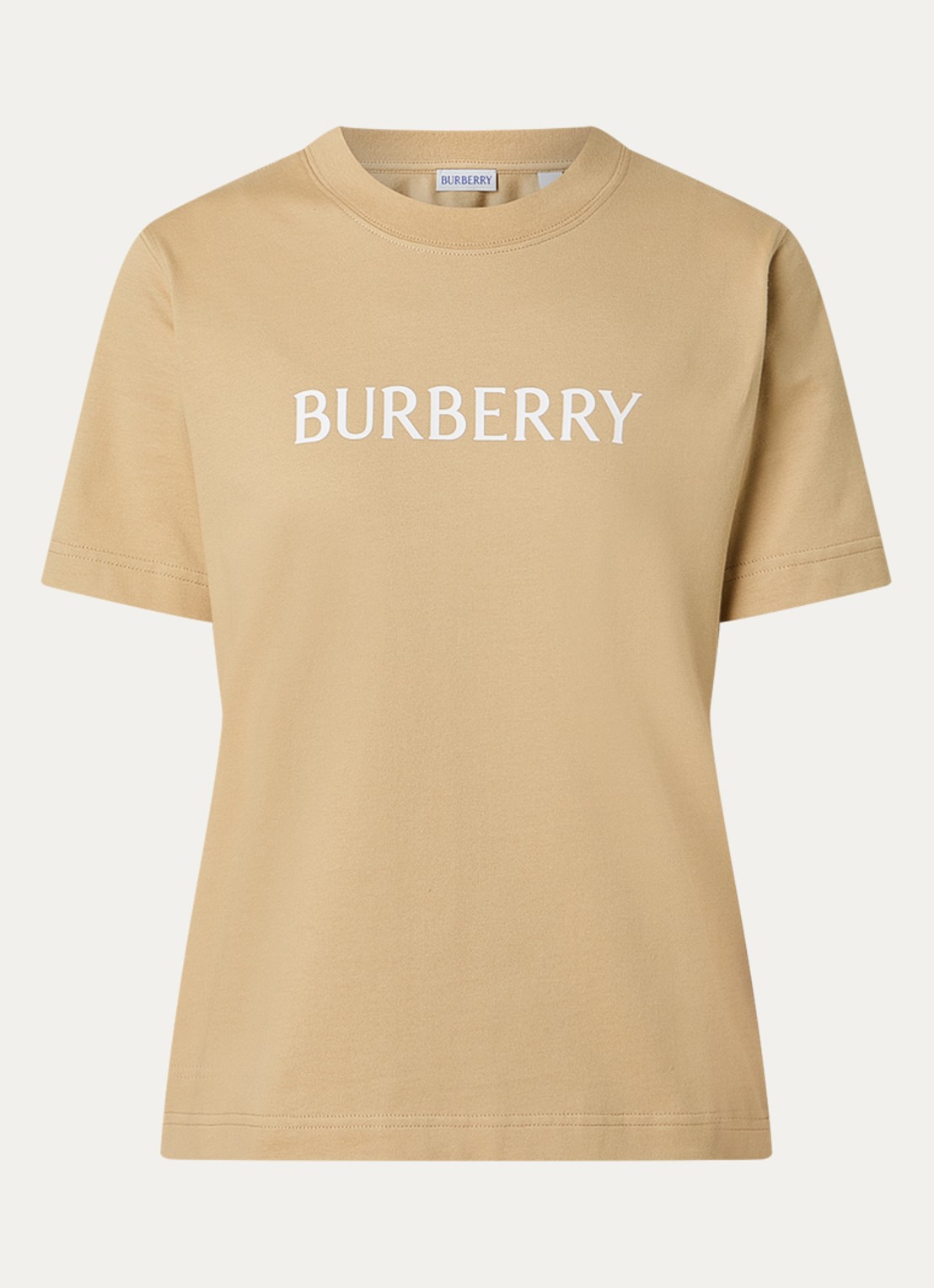 Burberry Frankie T-shirt met logoprint - voorkant 3 camel