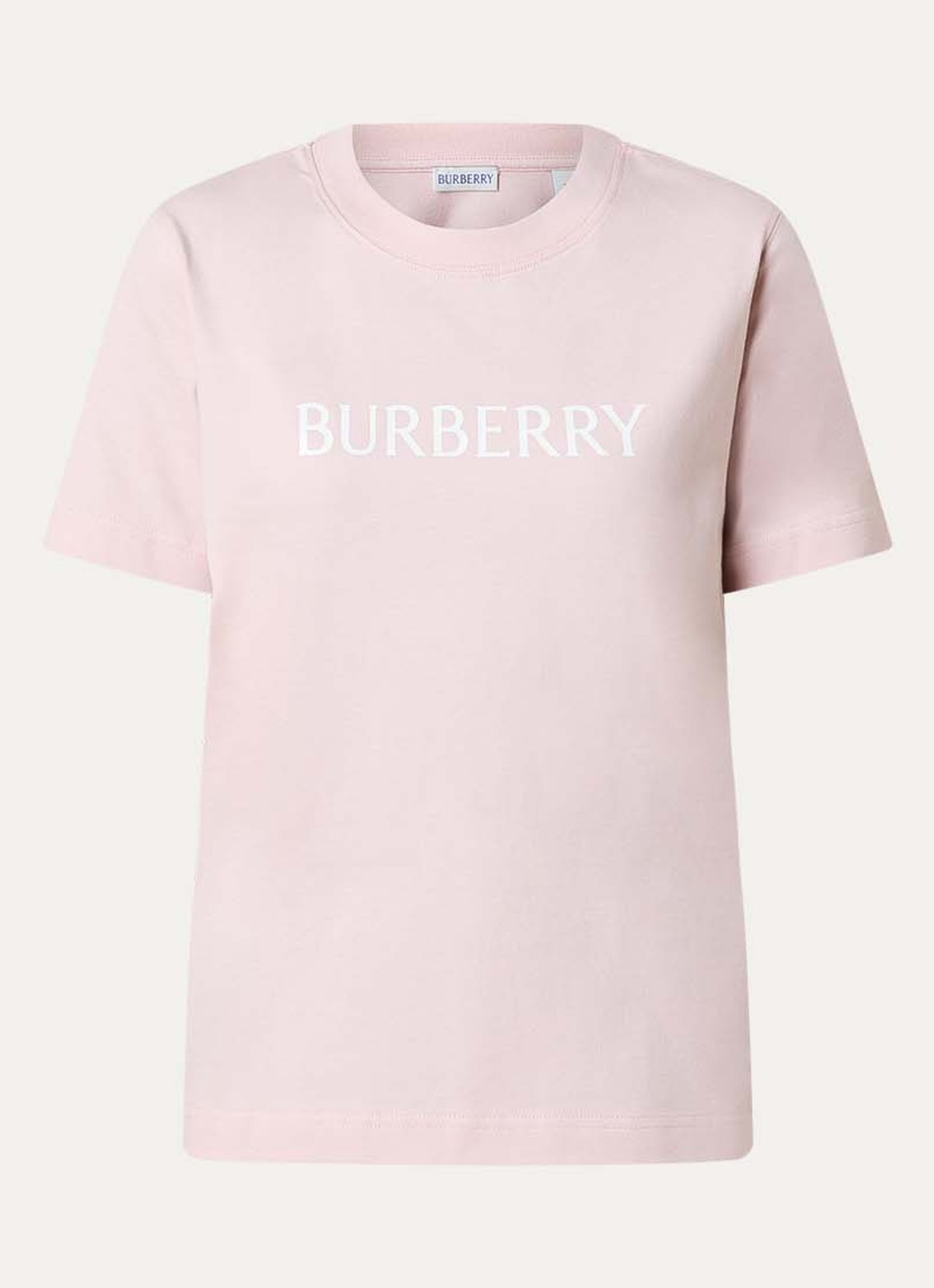 Burberry Frankie T-shirt met logoprint - voorkant 3 lichtroze