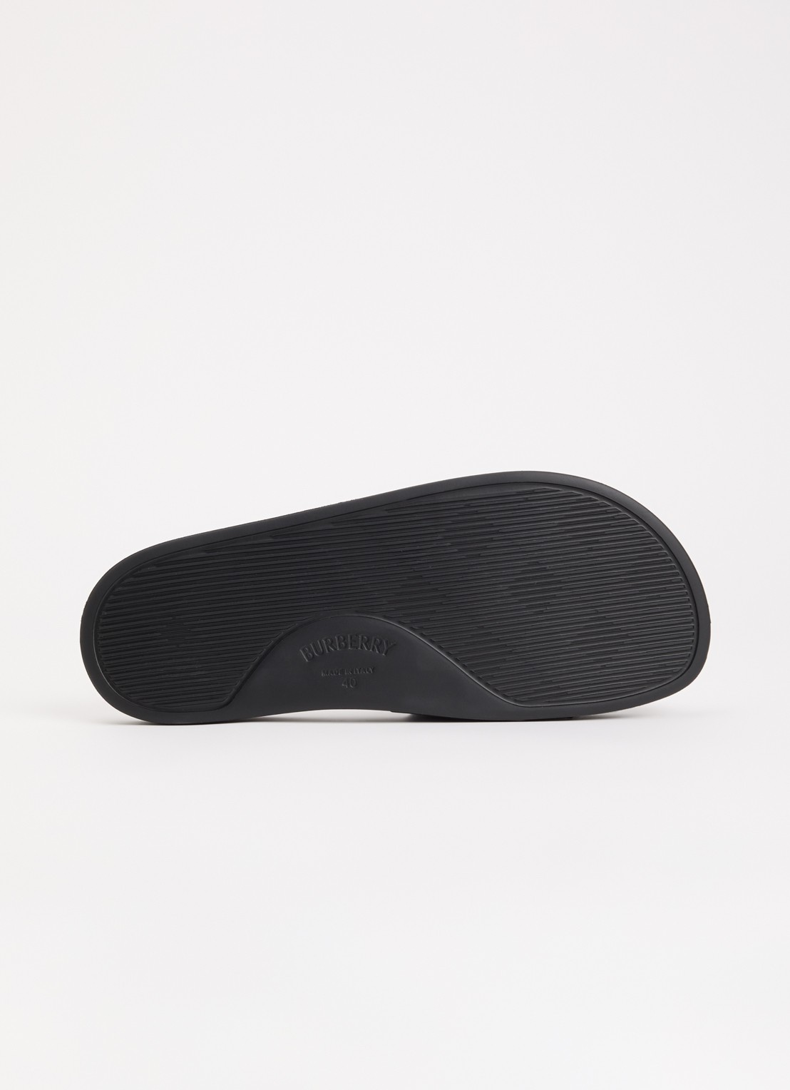 Burberry Furley slipper met logo - detail 3 zwart