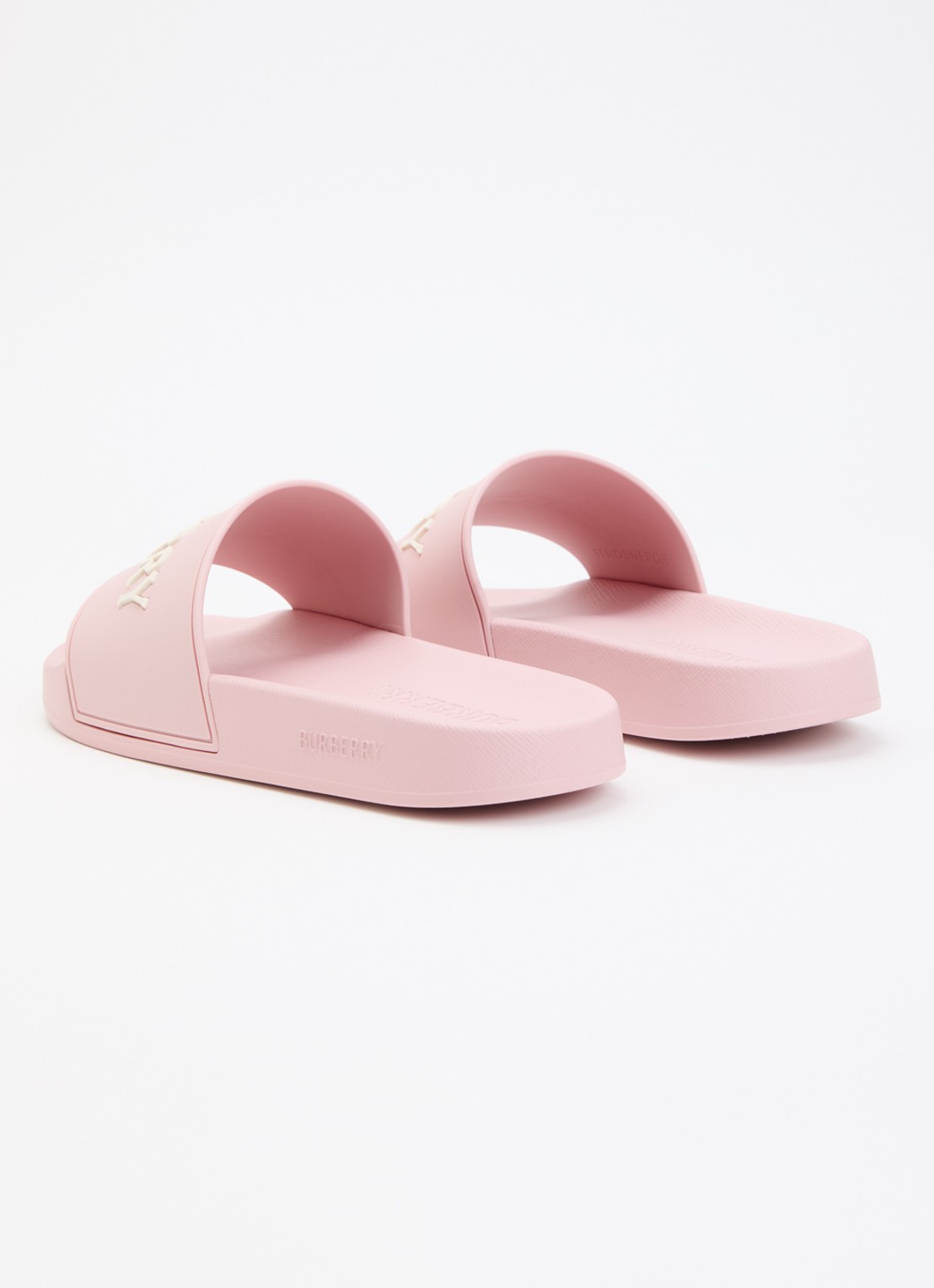Burberry Furley slipper met logo - achterkant 6 lichtroze