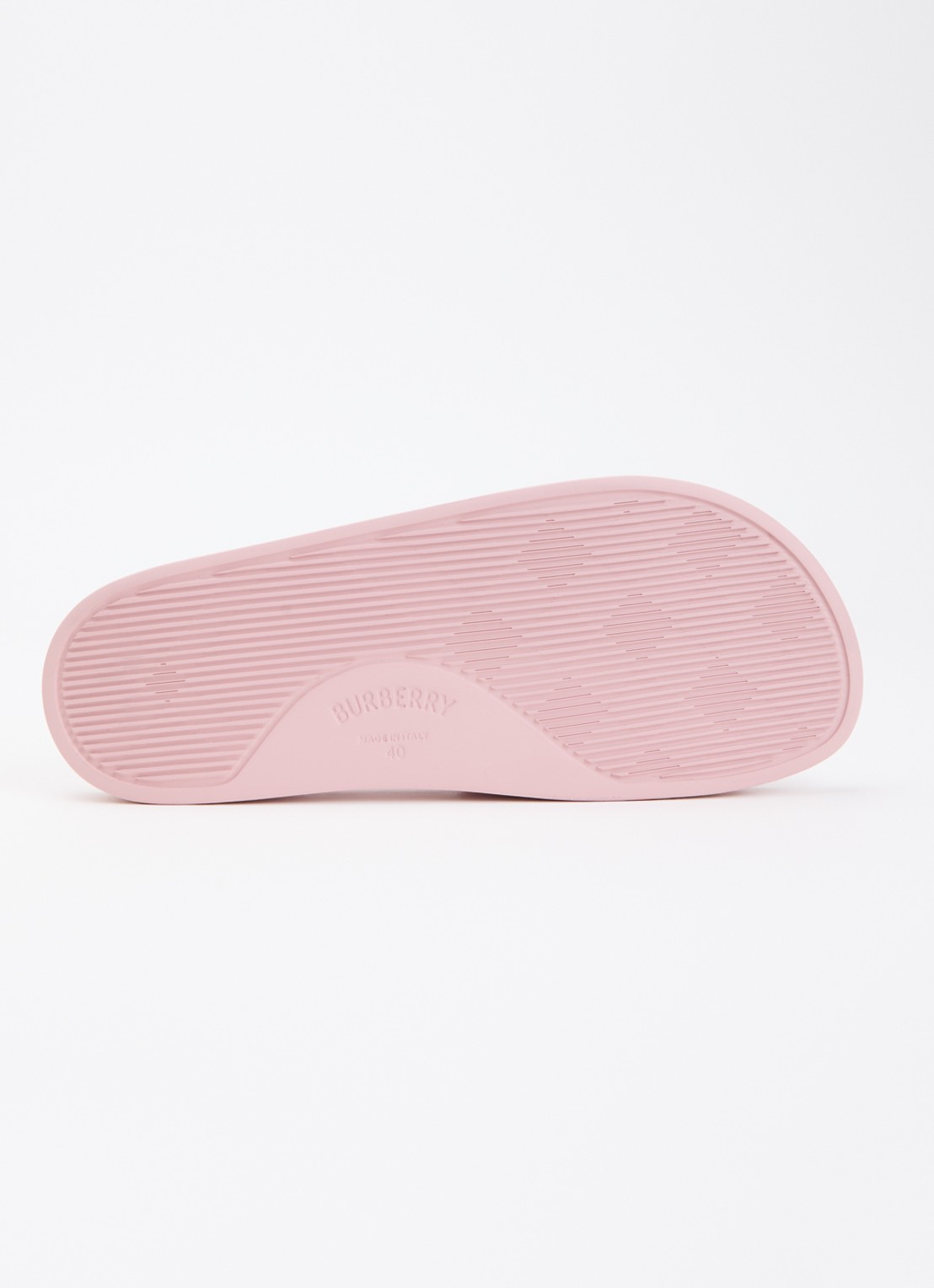 Burberry Furley slipper met logo - detail 4 lichtroze