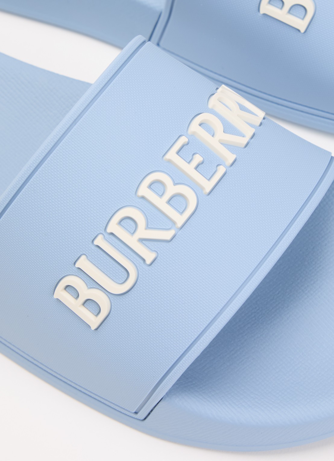 Burberry Furley slipper met logo - detail 6 blauw