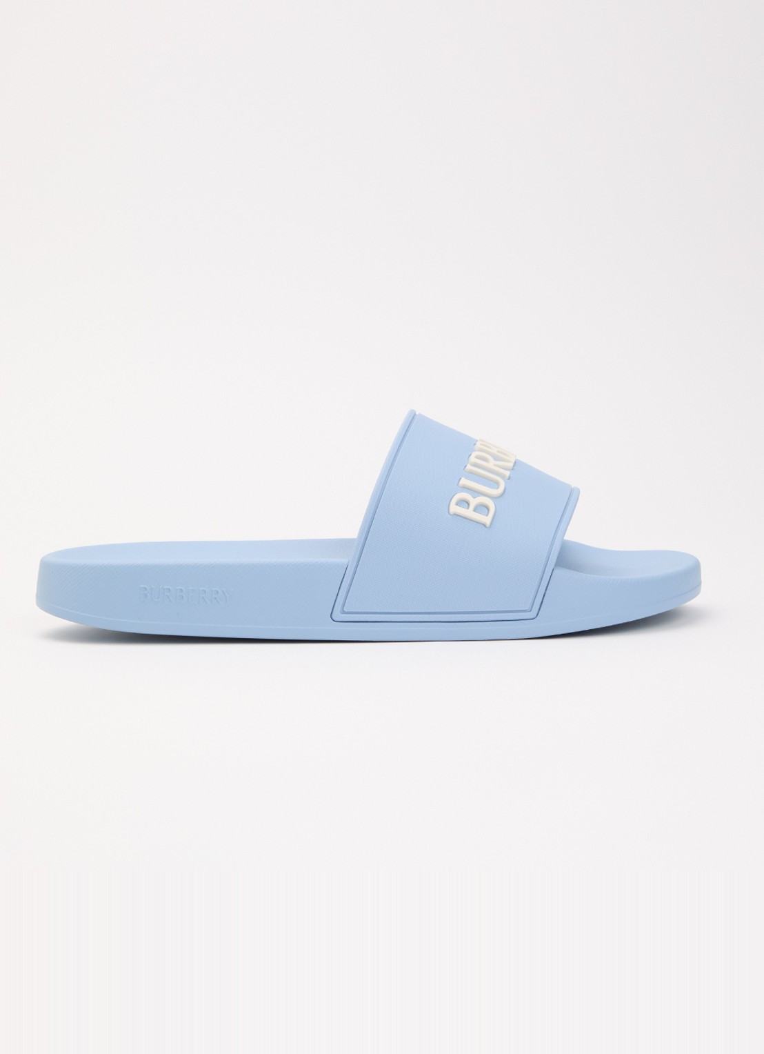 Burberry Furley slipper met logo - voorkant 2 blauw