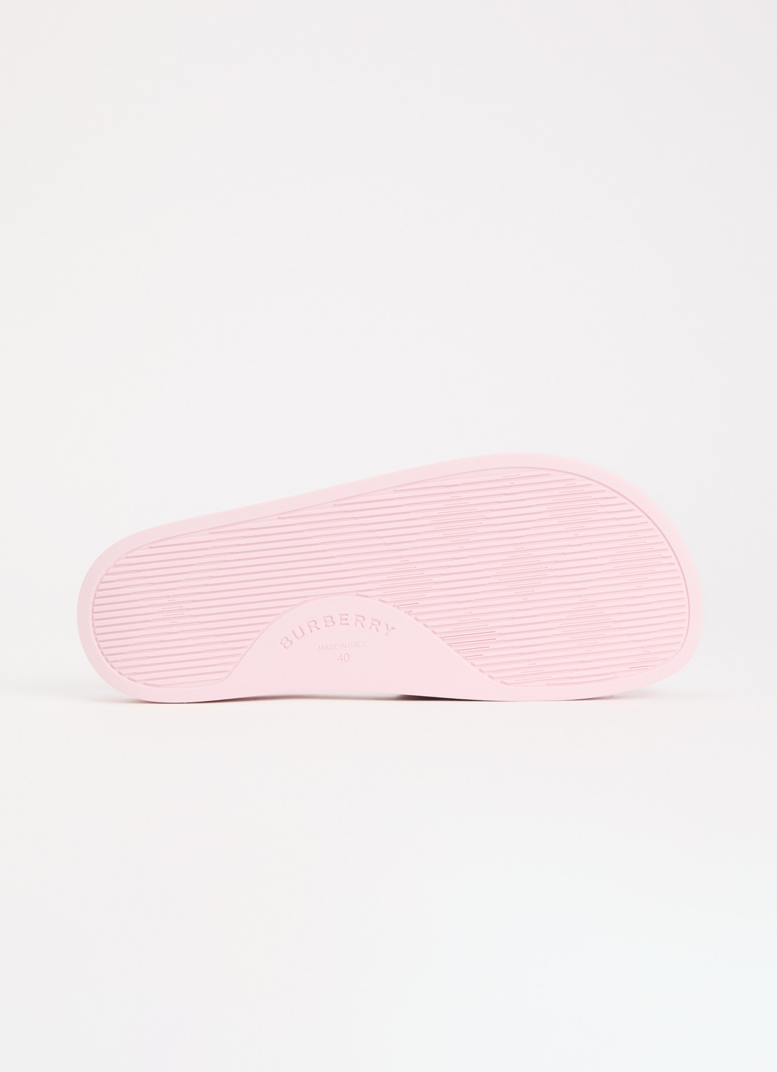 Burberry Furley slipper met ruit dessin - detail 3 lichtroze