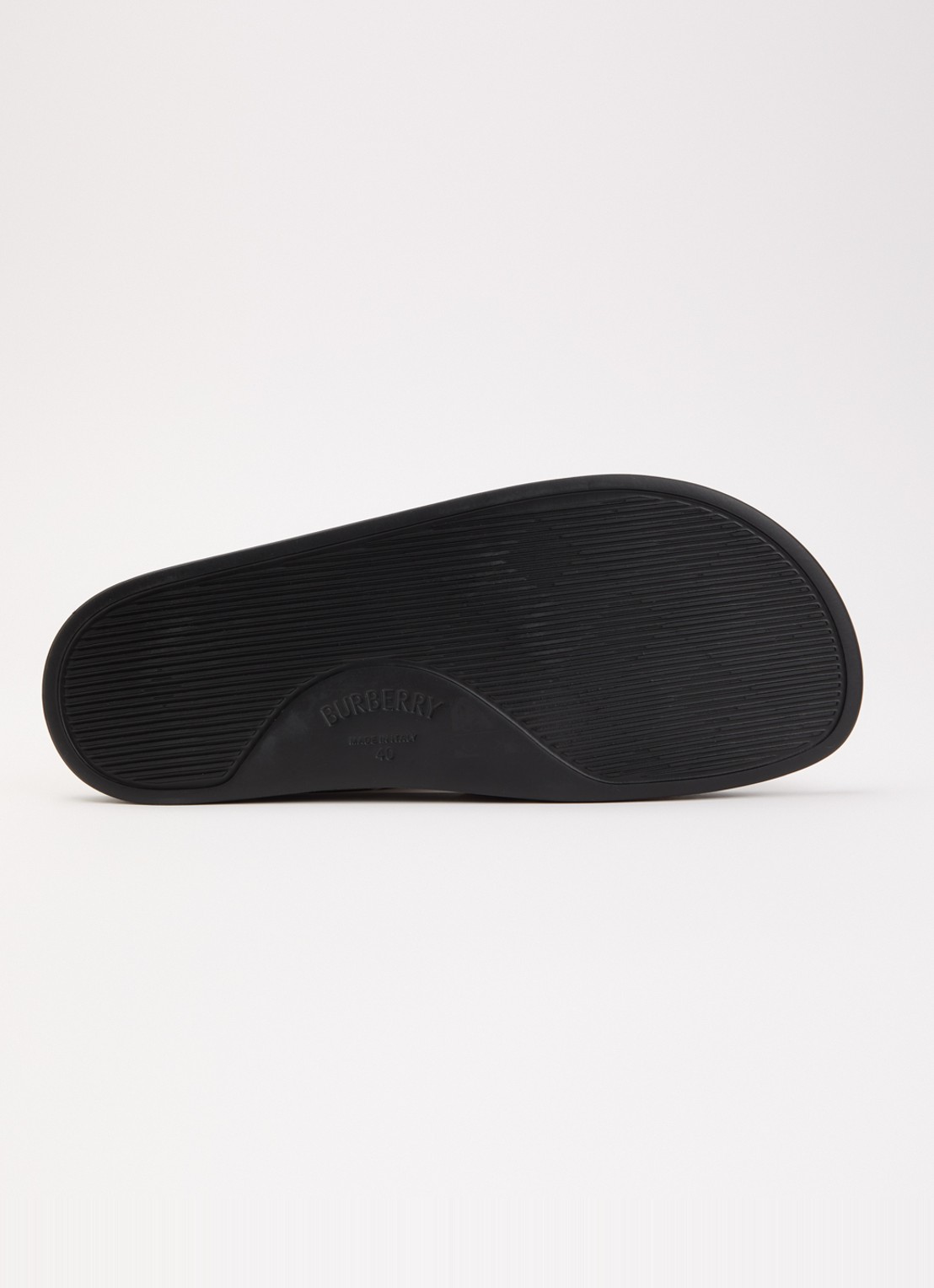 Burberry Furley slipper met ruitdessin - detail 5 beige