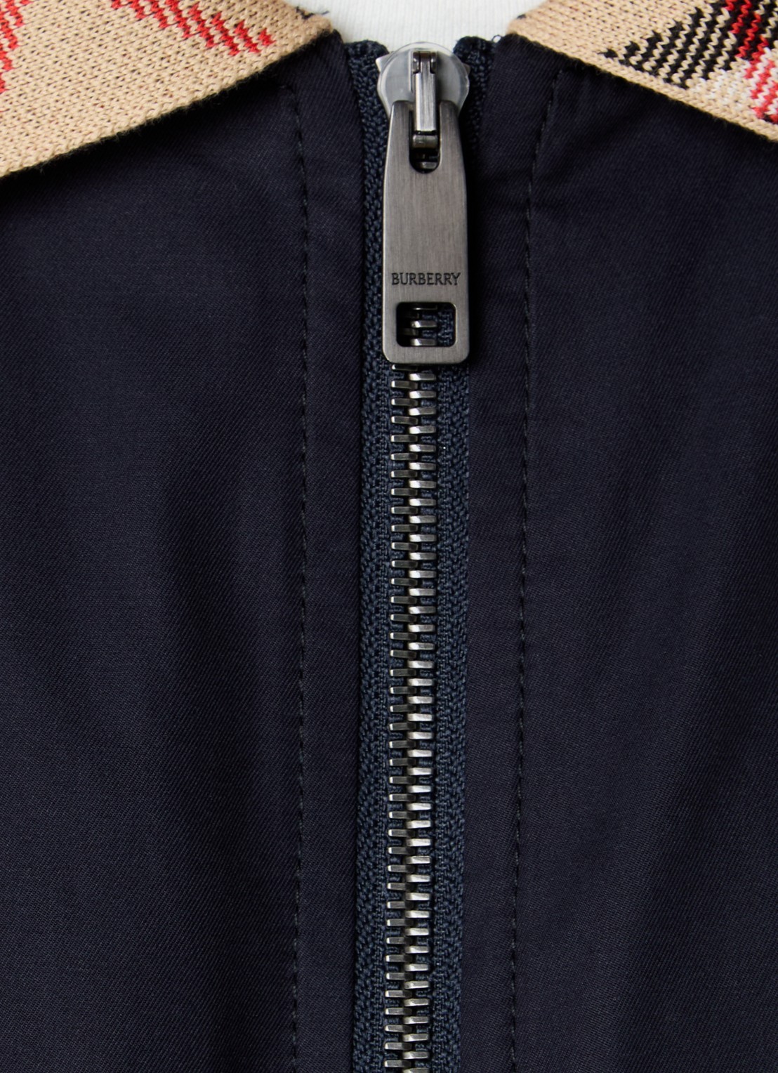 Burberry Glenfields jack met steekzakken - detail 3 indigo